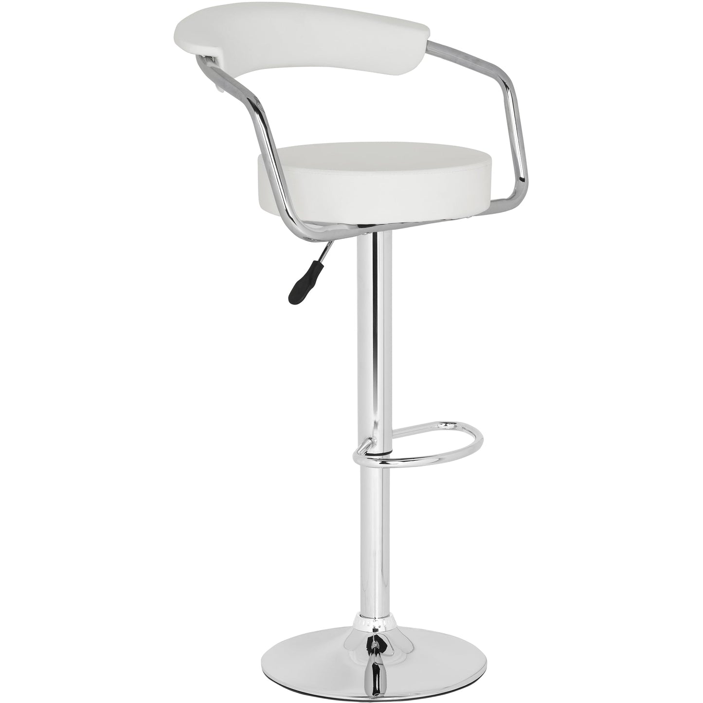 SAFAVIEH Angus Contemporary 39.4" Swivel Bar Stool, White