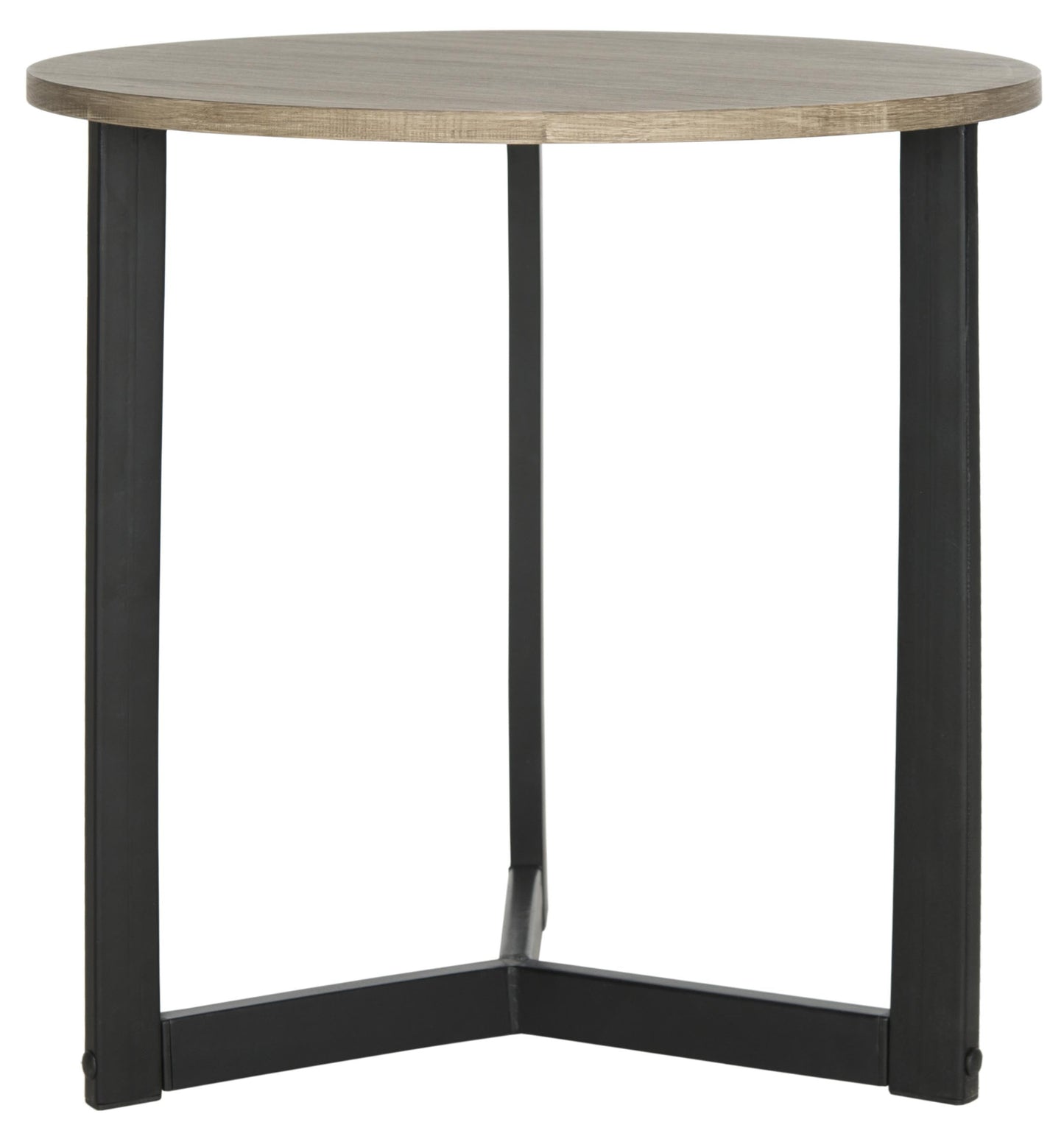 SAFAVIEH Ballard Mid Century Modern End Table, Oak/Black