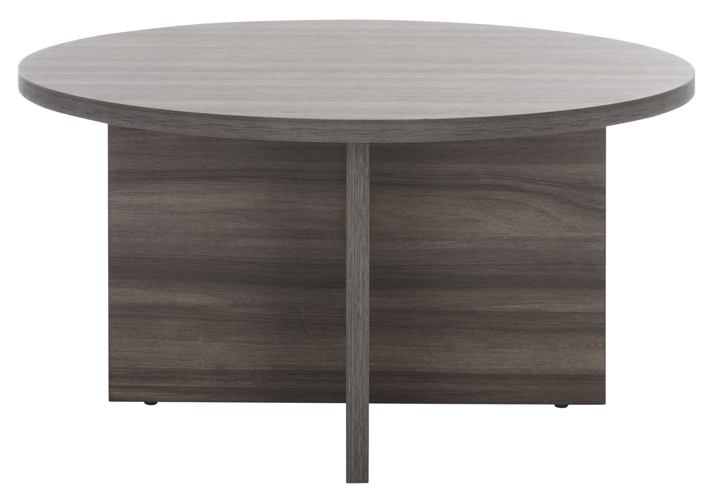 SAFAVIEH Bo Contemporary 32 in. Round Coffee Table, Slate Grey (32 in. W x 32 in. D x 16.5 in. H)