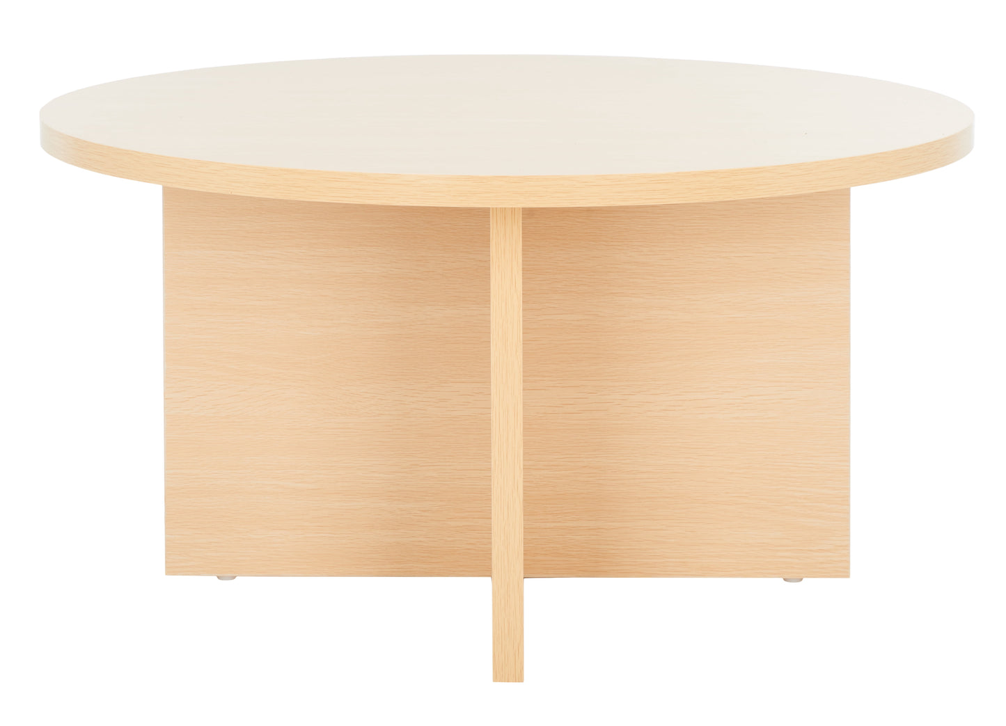 SAFAVIEH Bo Contemporary Round Melamine Coffee Table, Natural