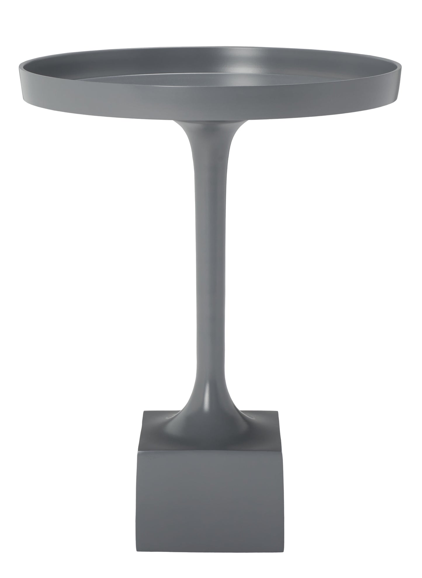 SAFAVIEH Corvus Round End Table, Dark Grey