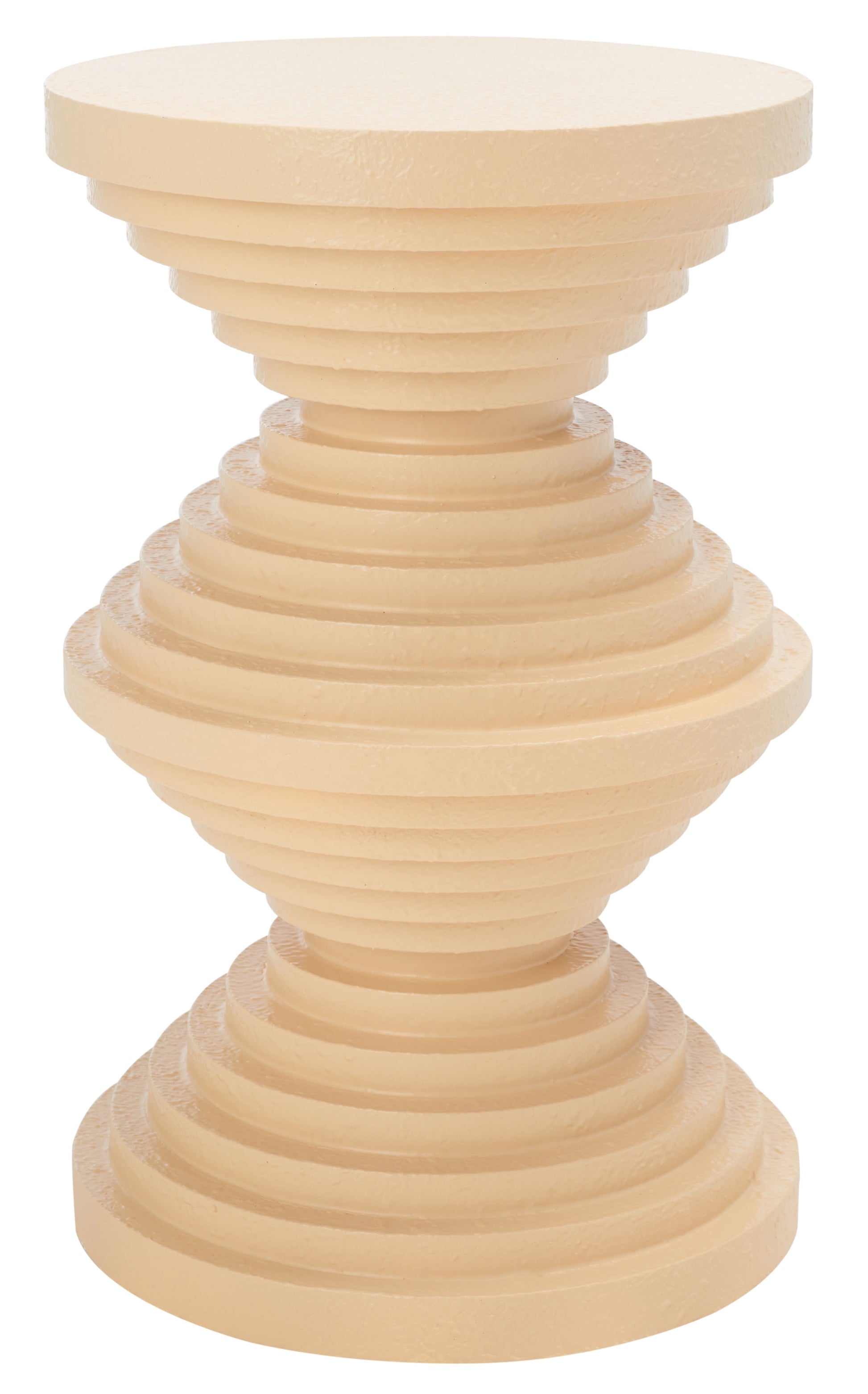 SAFAVIEH Glynn Modern Style Periwinkle Round End Table (11.8 in. W x 11.8 in. D x 18.5 in. H)