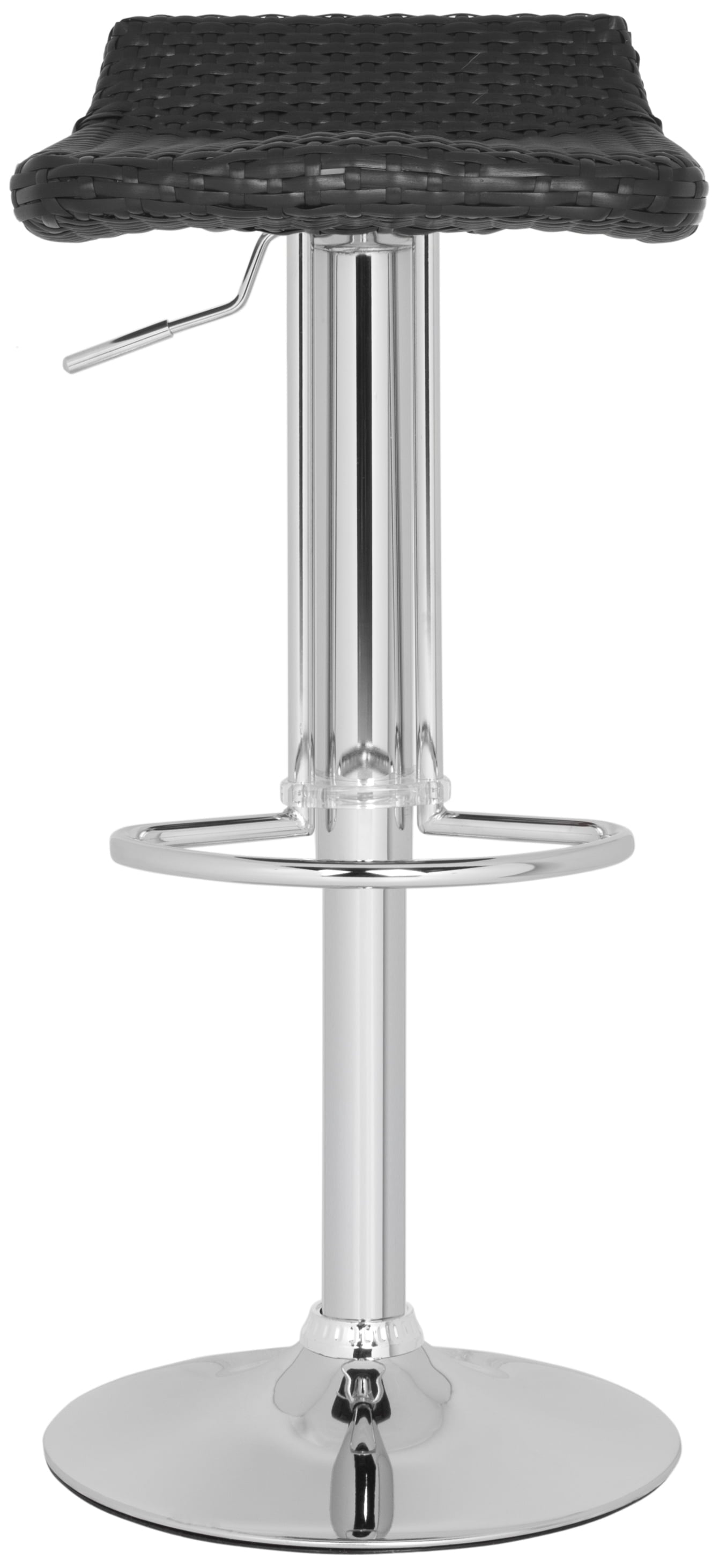 SAFAVIEH Juji Contemporary Swivel Bar Stool, Black