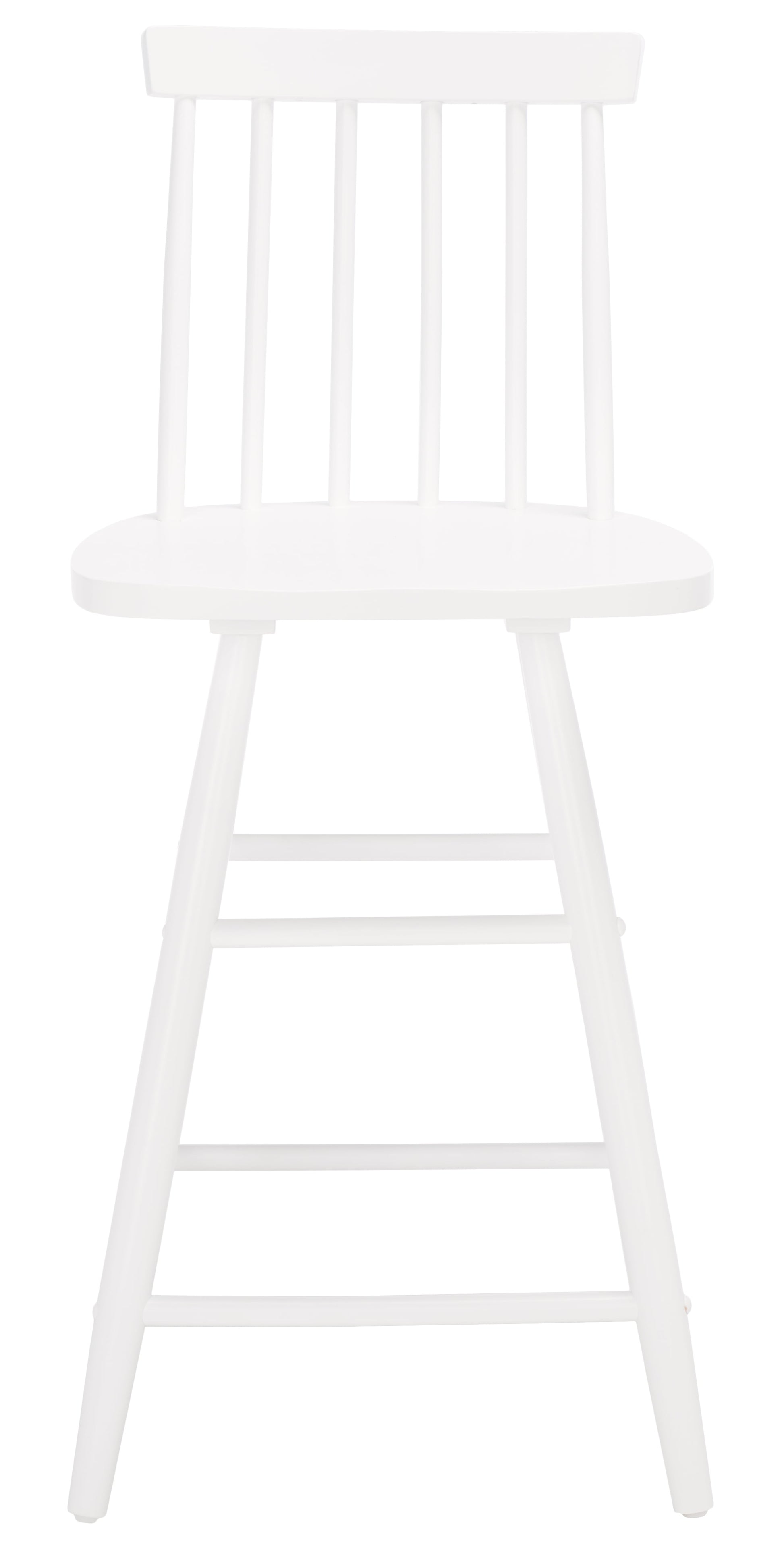 SAFAVIEH May Modern Style Wood Counter Stool, White (16.7 in. W x 16.7 in. D x 37.8 in. H)