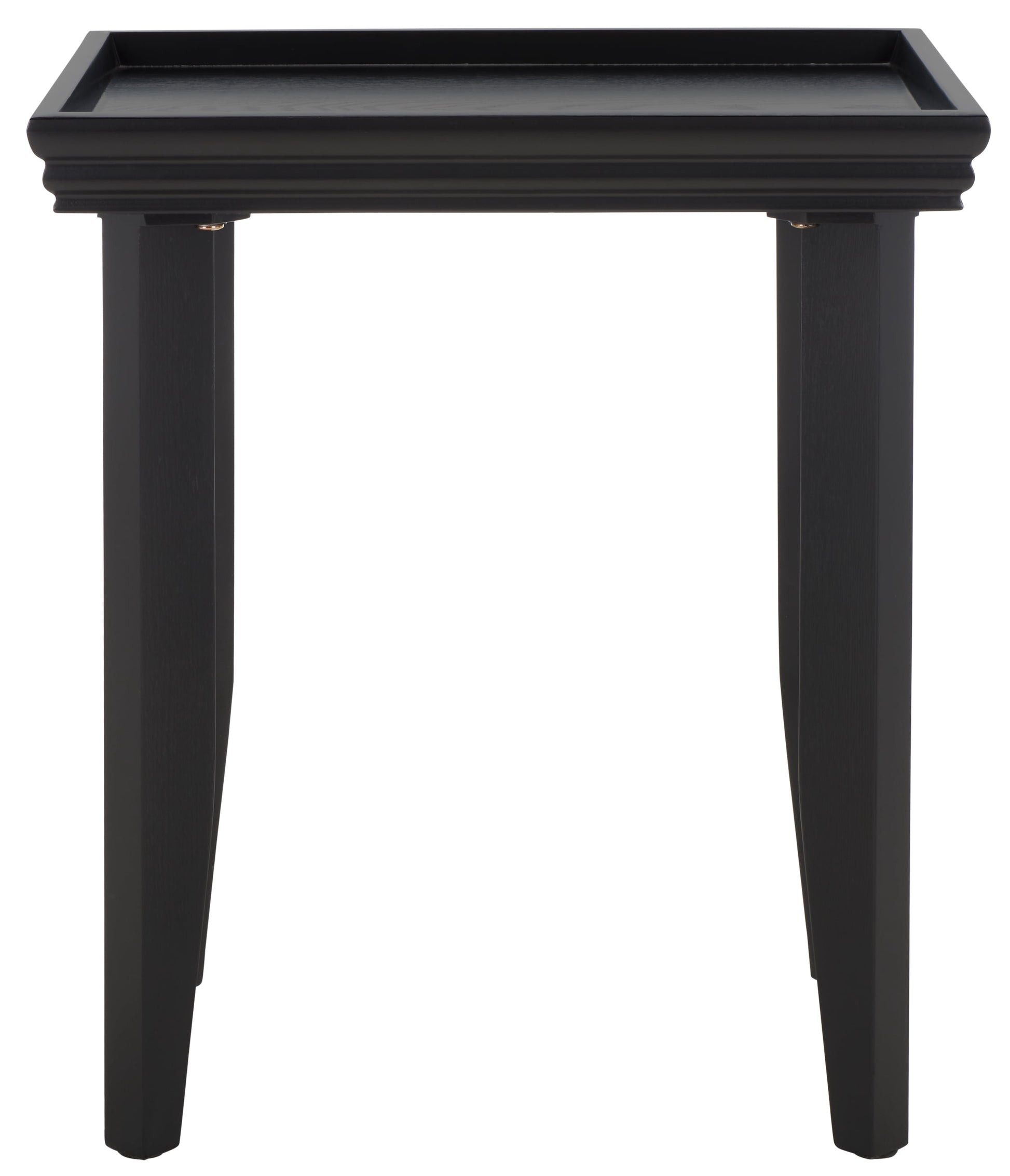 SAFAVIEH Naios Amish Style Rectangle Accent Table, Black (20.1 in. W x 14.2 in. D x 22.8 in. H)
