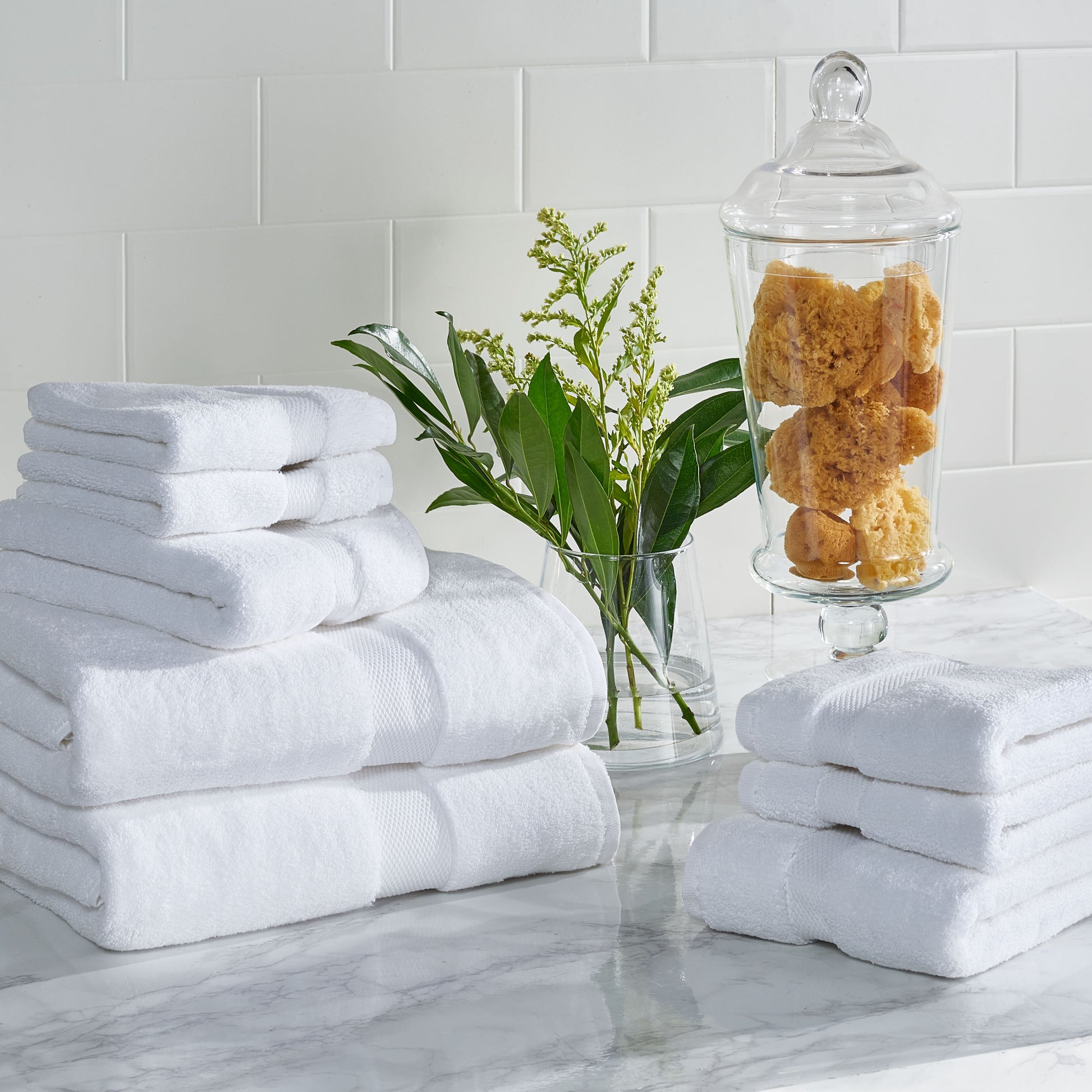 SAFAVIEH Super Plush Solid 8 Piece Towel Set, White