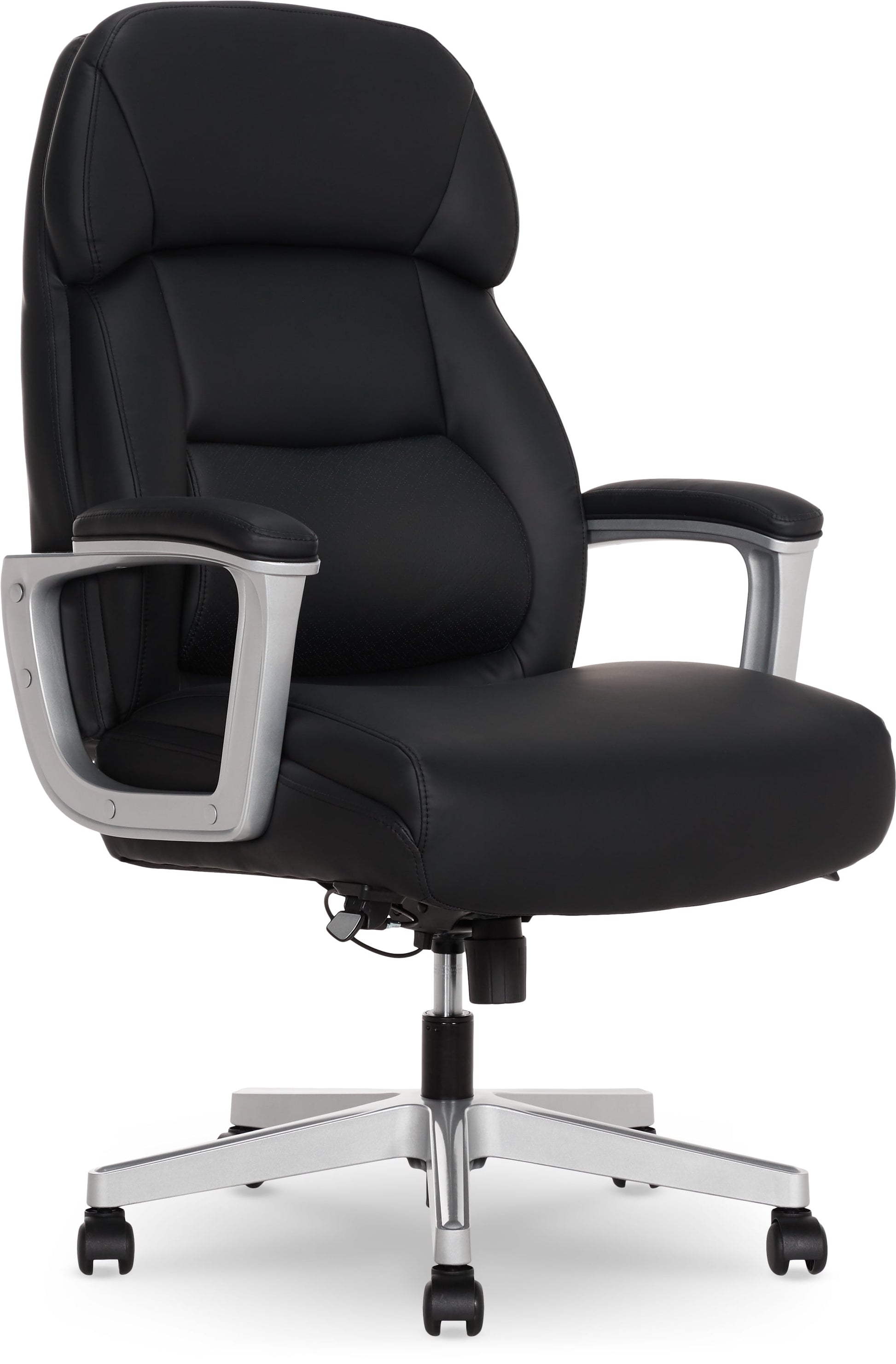 Shaquille O'Neal Rion Ergonomic Heavy-Duty Office Chair, PureSoft Upholstery, High-Back Desk Chair with 400 lb Capacity, Black