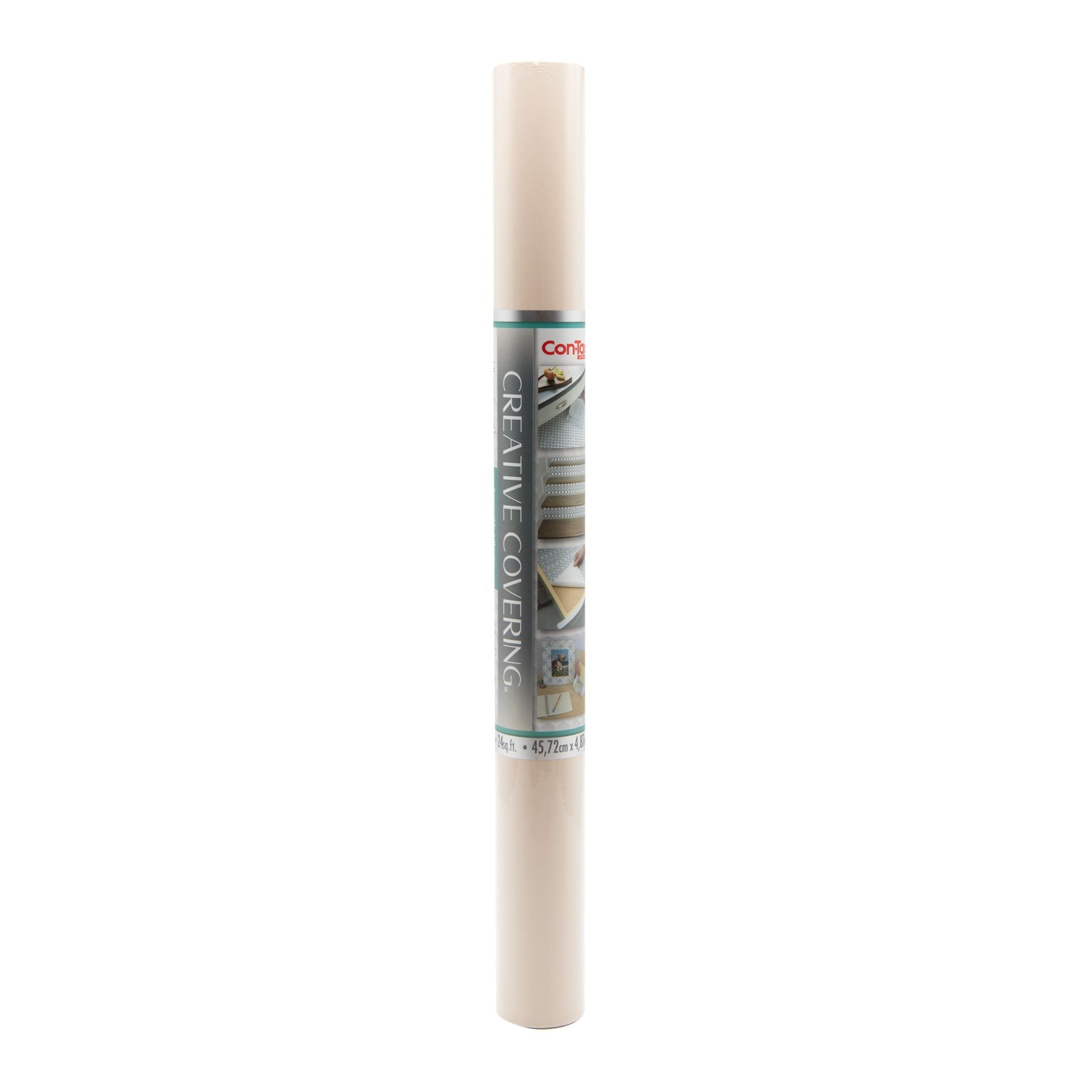 Con-Tact Creative Coveringâ„¢ Solid Color White Vinyl, 18 in. x 16 ft., Well Suited to Surface Protection and Shelf Organization