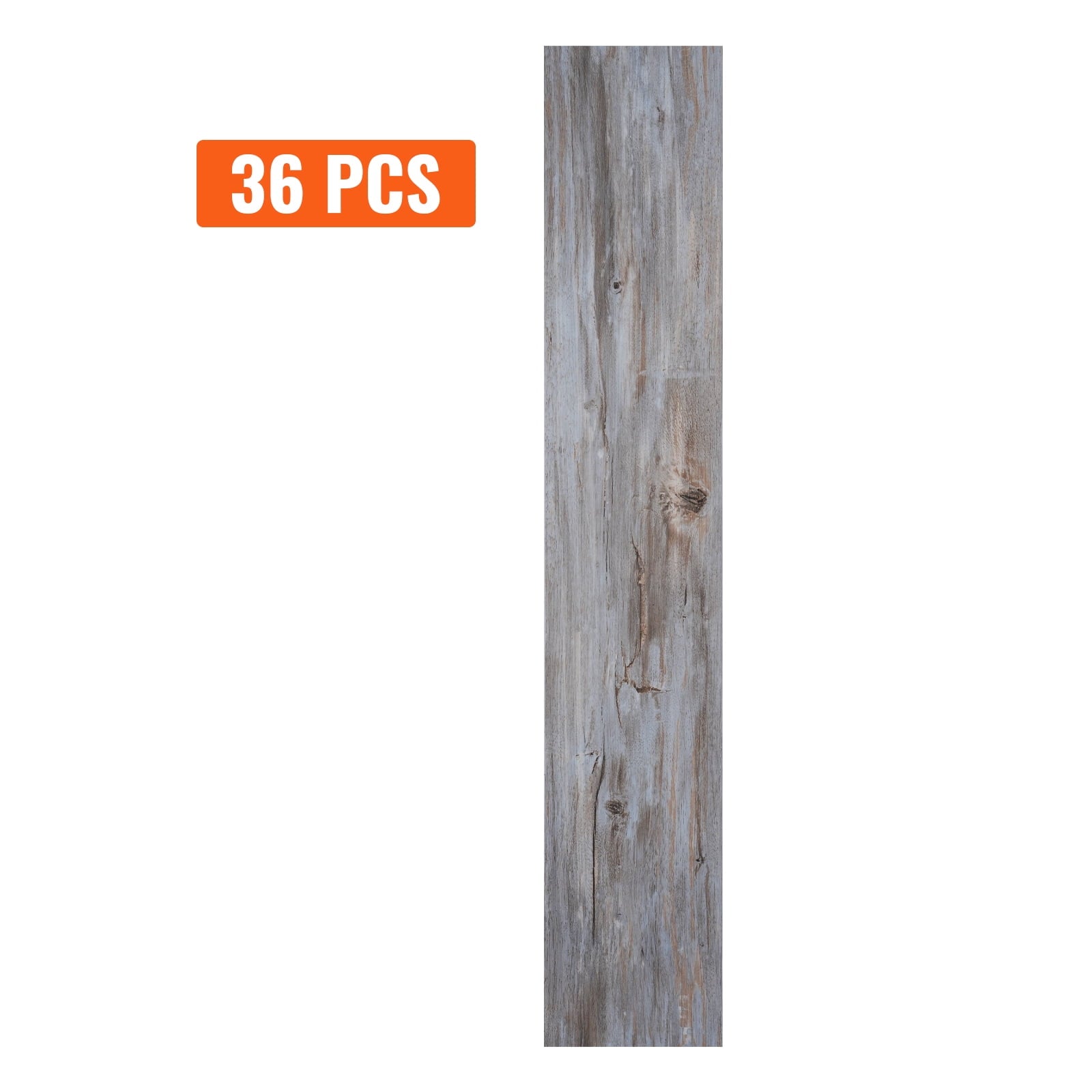 KFFKFF 36 Pieces Self Adhesive Vinyl Floor Tiles Wood Grain 0.62mm Thick Vintage