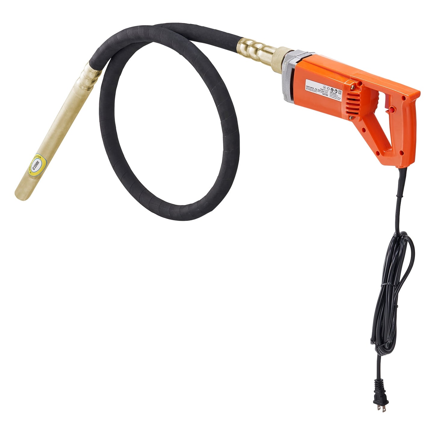 KFFKFF Handheld Electric Concrete Vibrator 800W 6.6 feet Shaft Air Bubble Remover