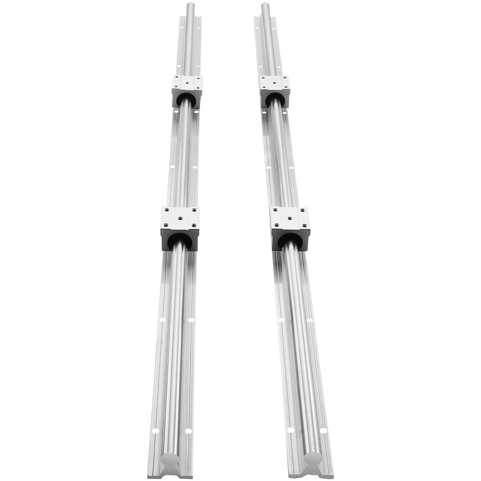 KFFKFF SKYSHALO Linear Track Kit SBR12â€‘C 1000L 1000mm Carbon Steel/Aluminum Silver,6