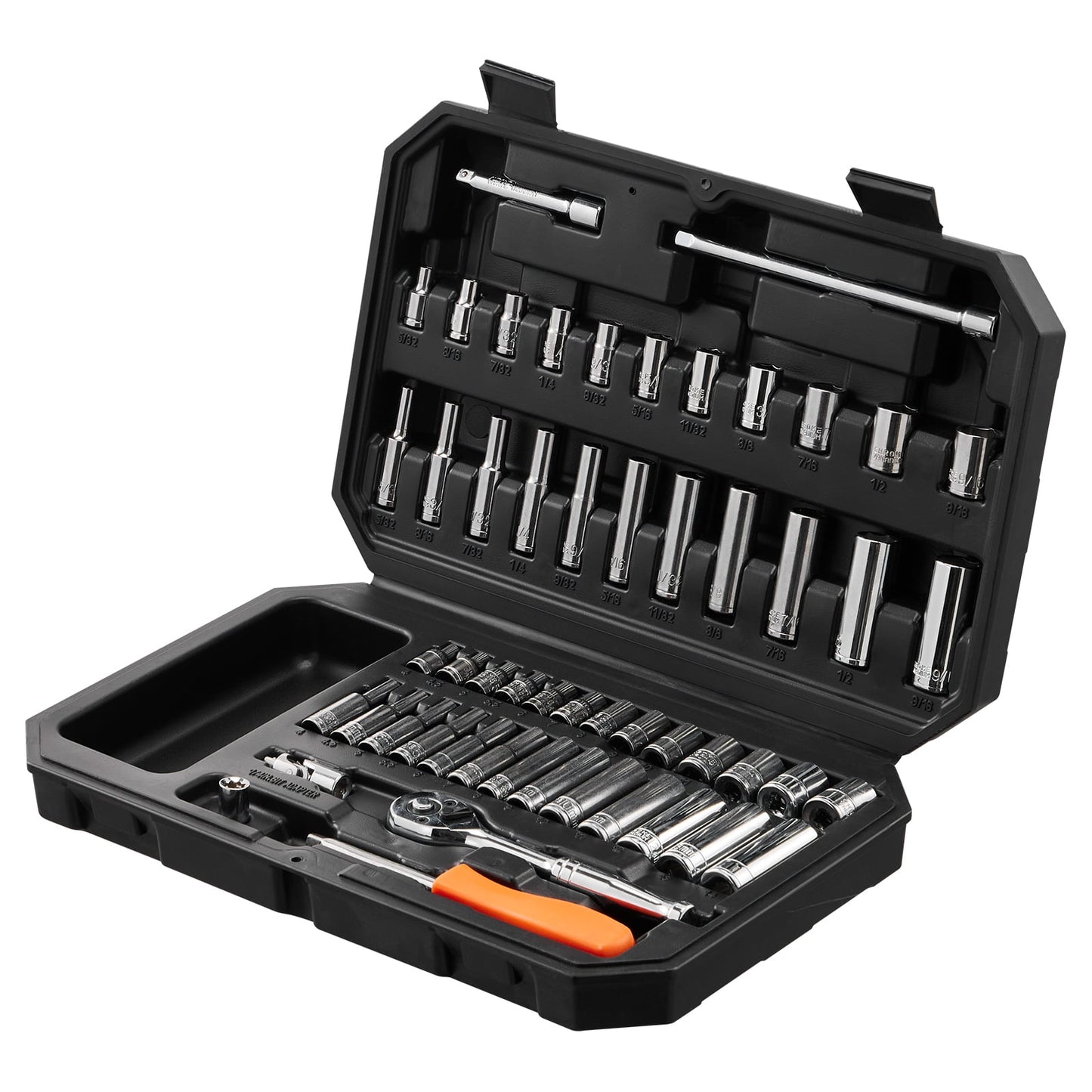 SKYSHALO XL3261, 1/4" Chrome Vanadium Socket Wrench & Set, 54 Piece