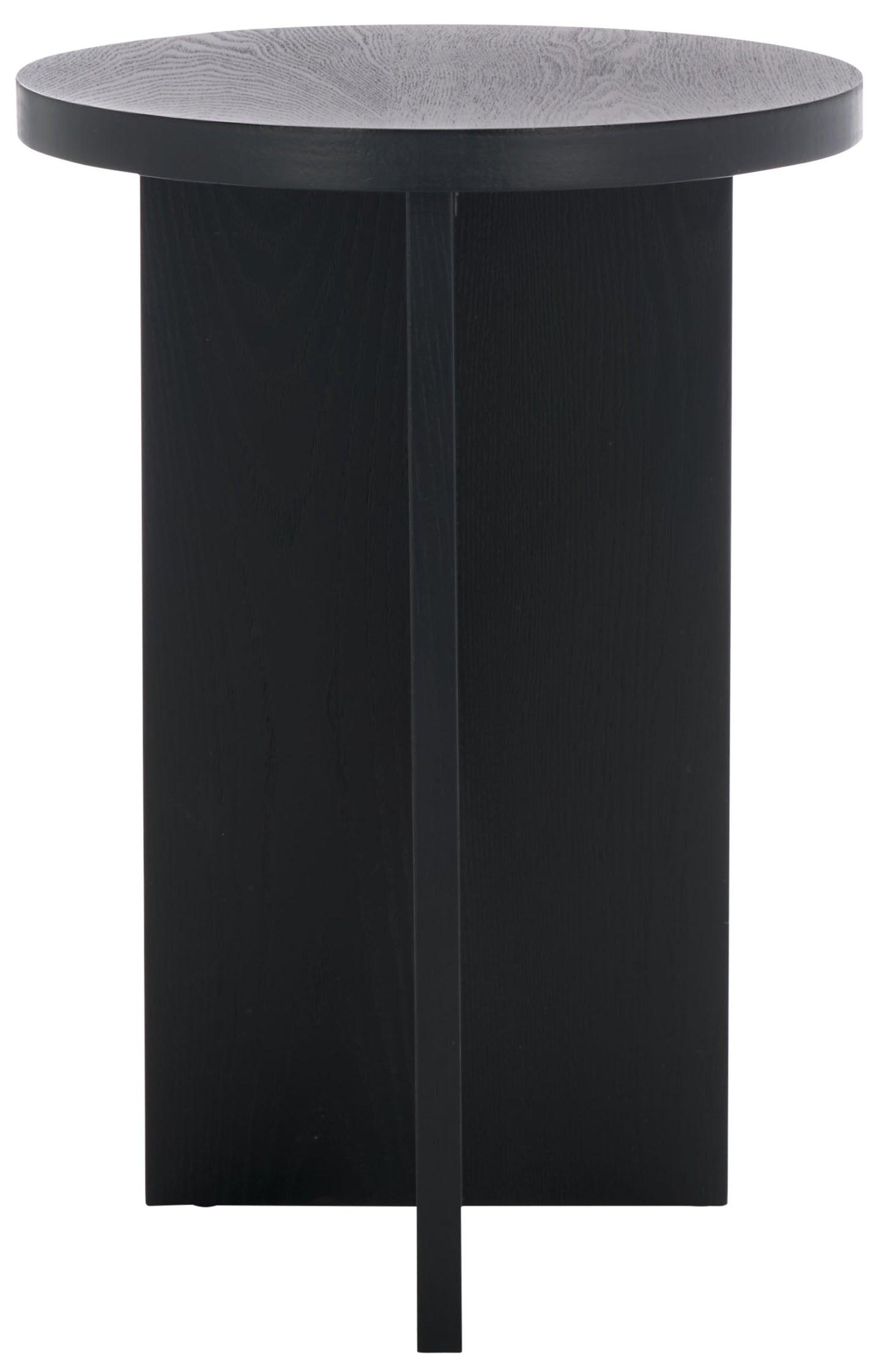 Safavieh Barashi Modern Wood Round End Table, Black