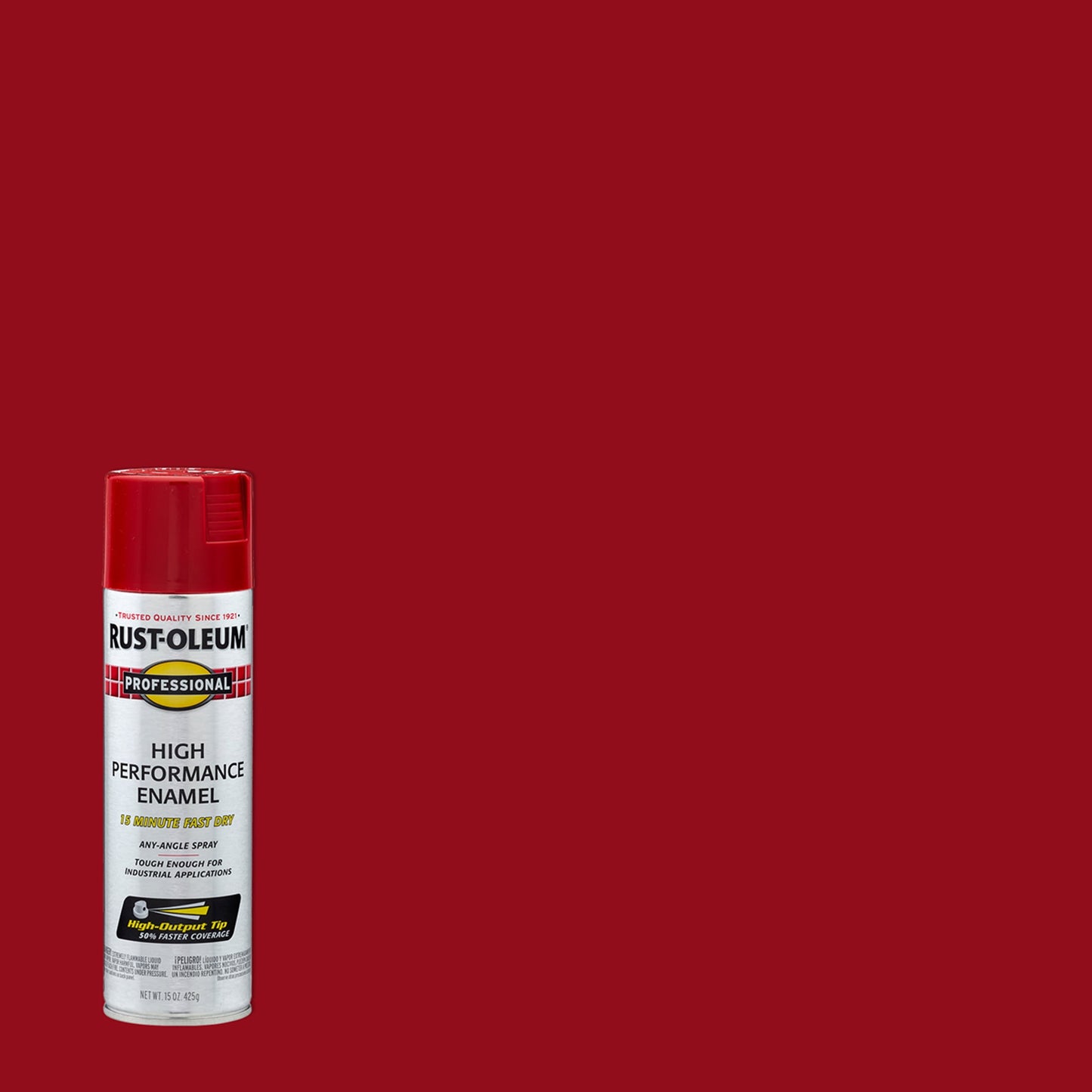 6 Pack, Safety Red, Rust-Oleum Professional High Performance Gloss Enamel Spray Paint-7564838, 15 oz