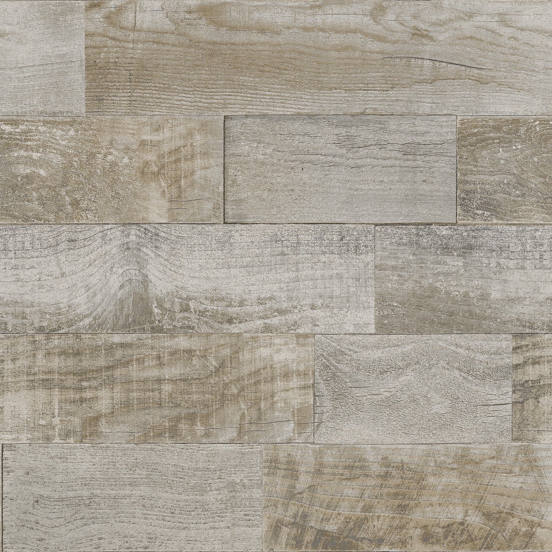 Scott Living 216-in by 20.5-in Salvaged Plank Natural&nbsp;Self Adhesive Wallpaper
