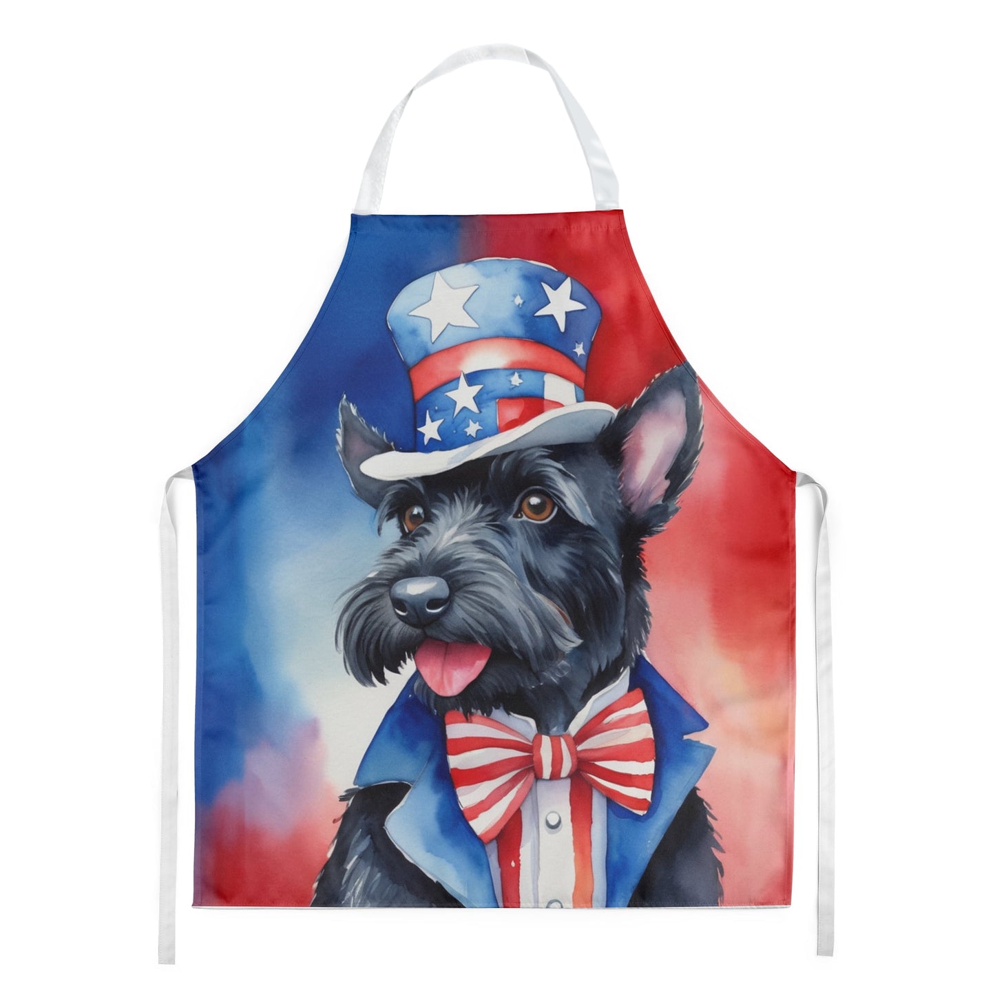 Scottish Terrier Patriotic American Apron 27 in x 30 in