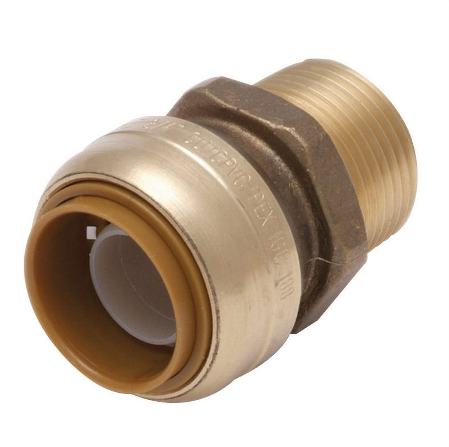 SharkBite 1 in. Push x 3/4 in. Dia. MPT Brass Connector