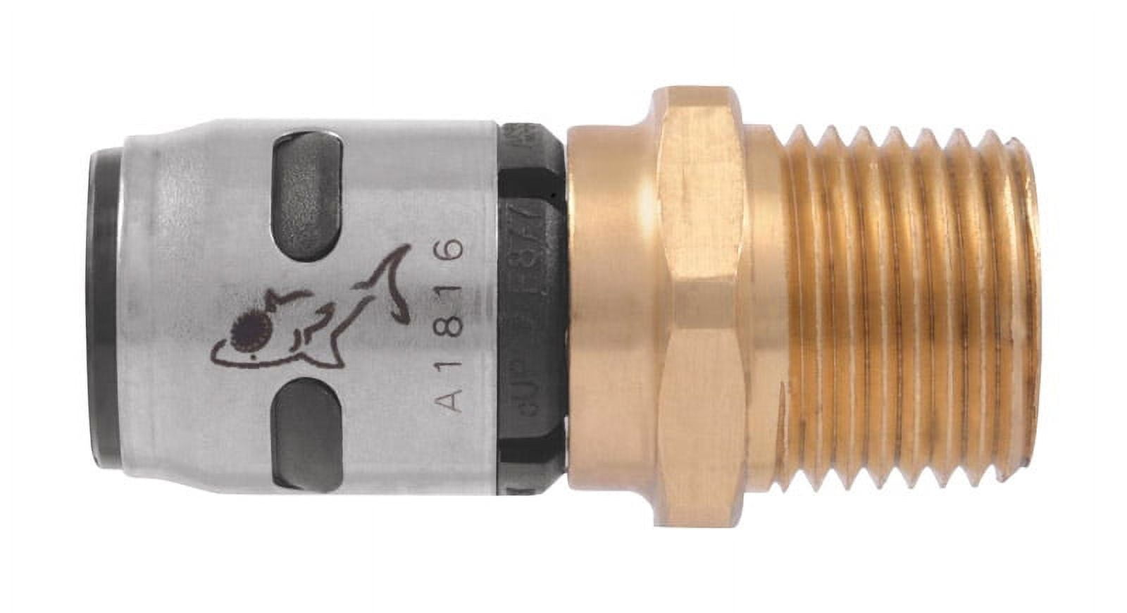 SharkBite EvoPEX 1/2 in. Push x 1/2 in. Dia. MPT Brass Adapter
