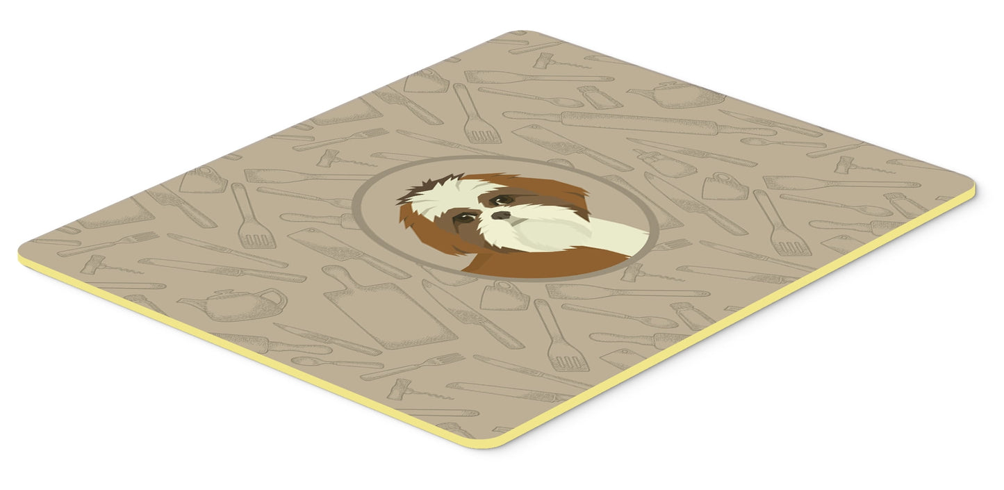 Shih Tzu In the Kitchen Kitchen or Bath Mat 24x36
