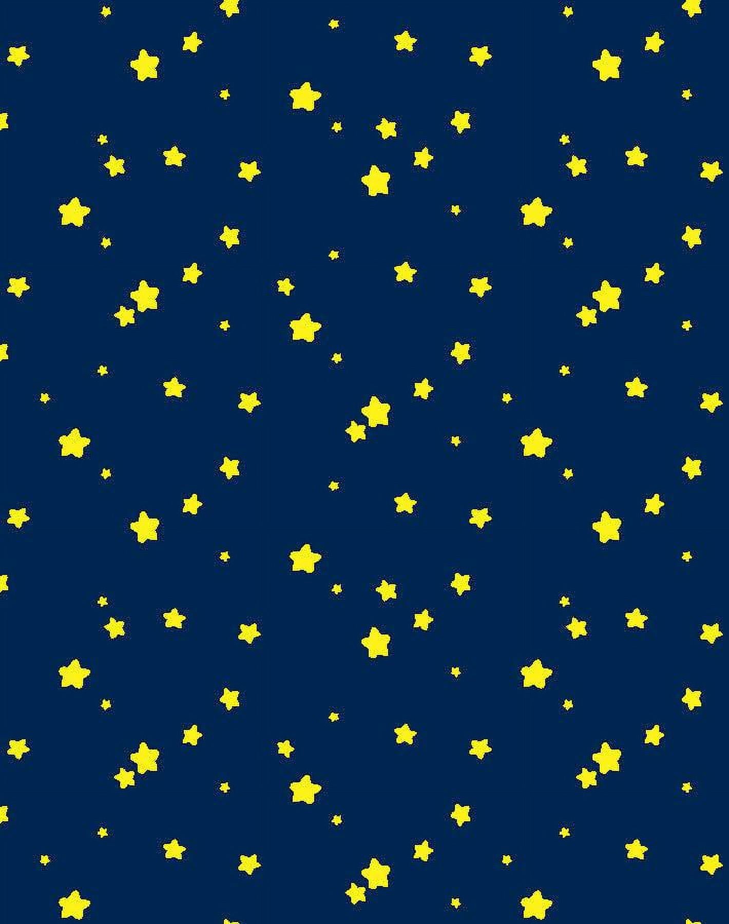 Shooting Stars Removable Vinyl Wallpaper by Barbie - Midnight