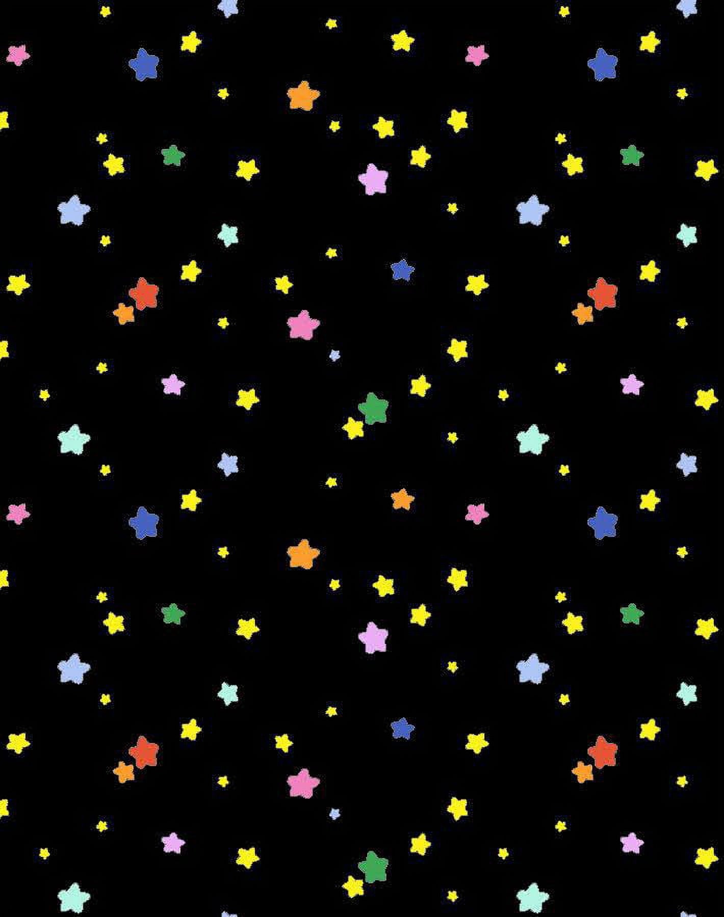 Shooting Stars Removable Vinyl Wallpaper by Barbie - Multi Black