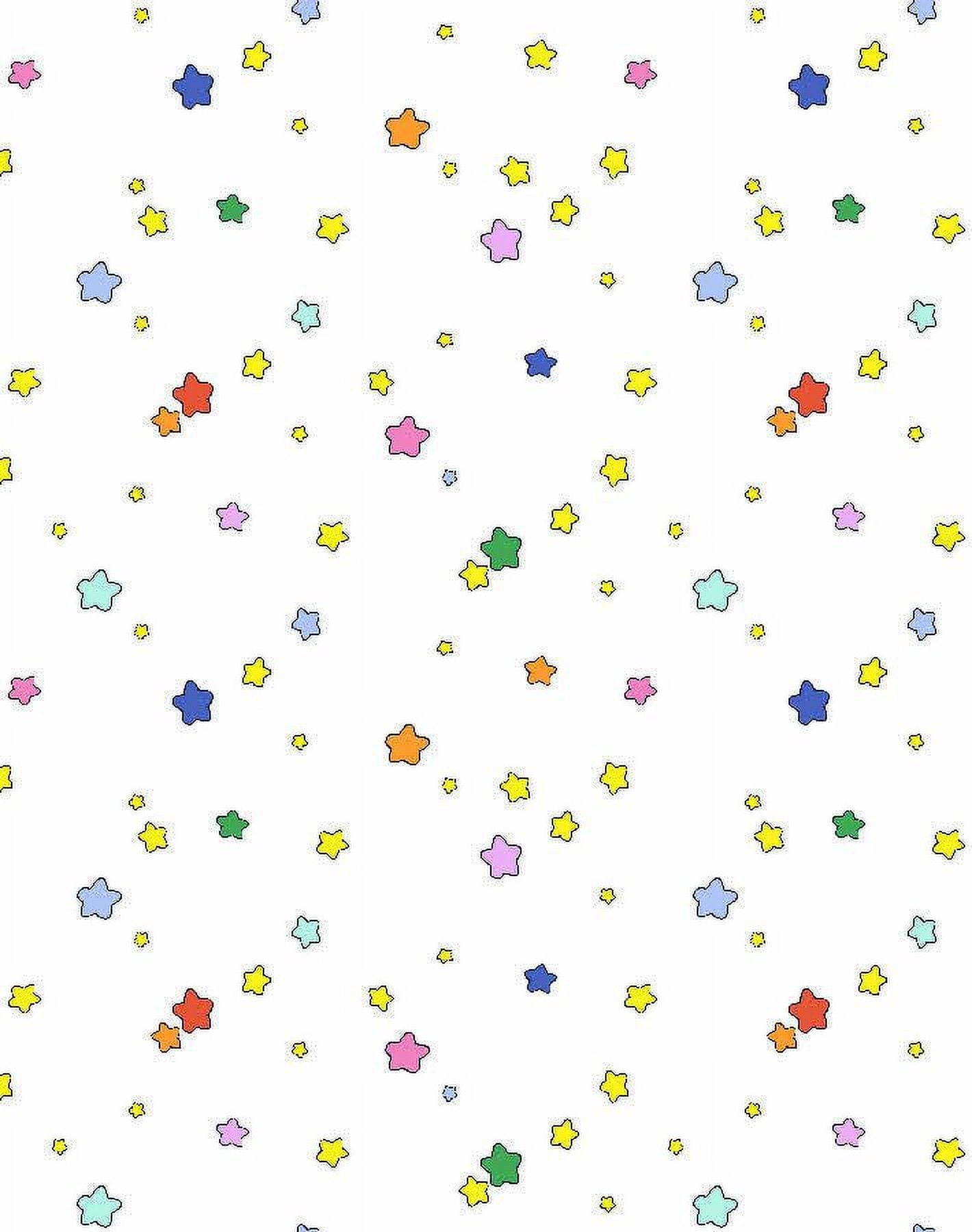 Shooting Stars Removable Vinyl Wallpaper by Barbie - Multi White