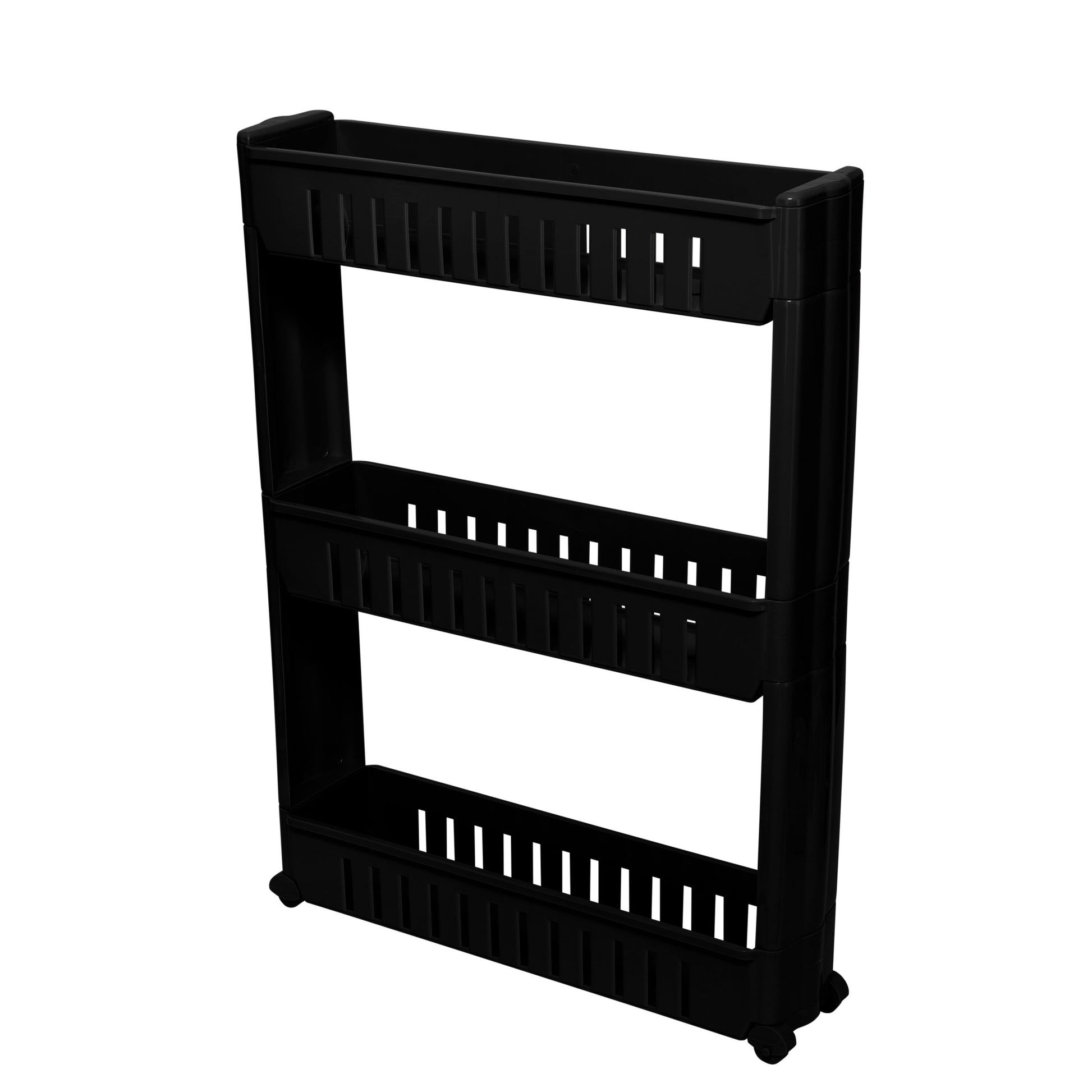 Simplify 3 Tier Slim Slide Out Storage Cart in Grey