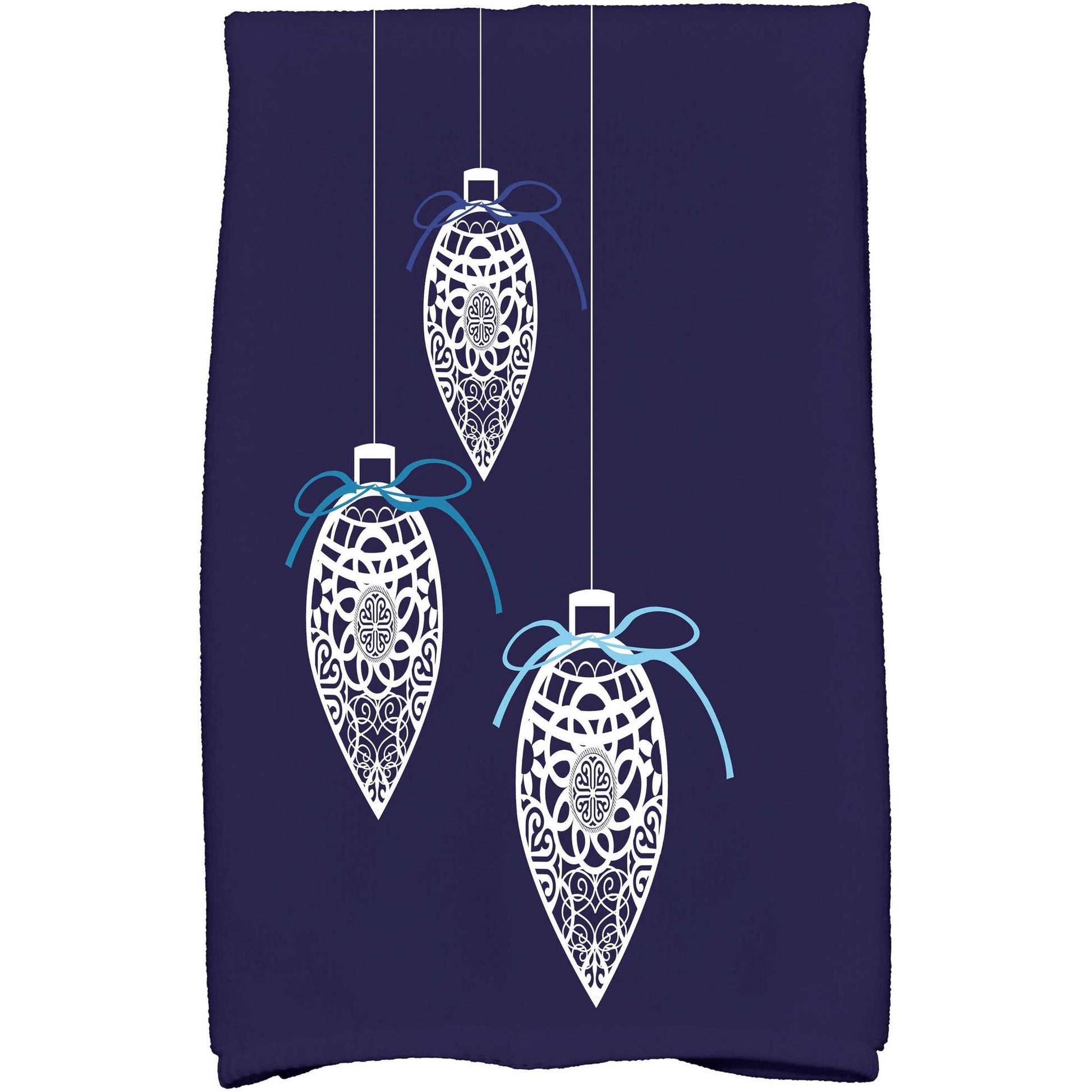 Simply Daisy 16" x 25" Filagree Ornaments Geometric Print Hand Towel