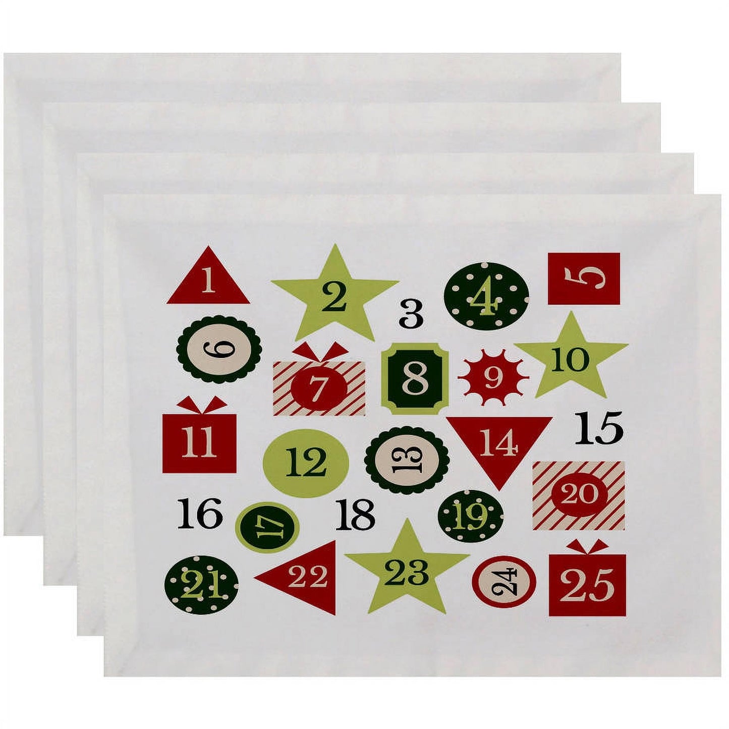 Simply Daisy 18" x 14" Advent Calendar Geometric Print Placemat
