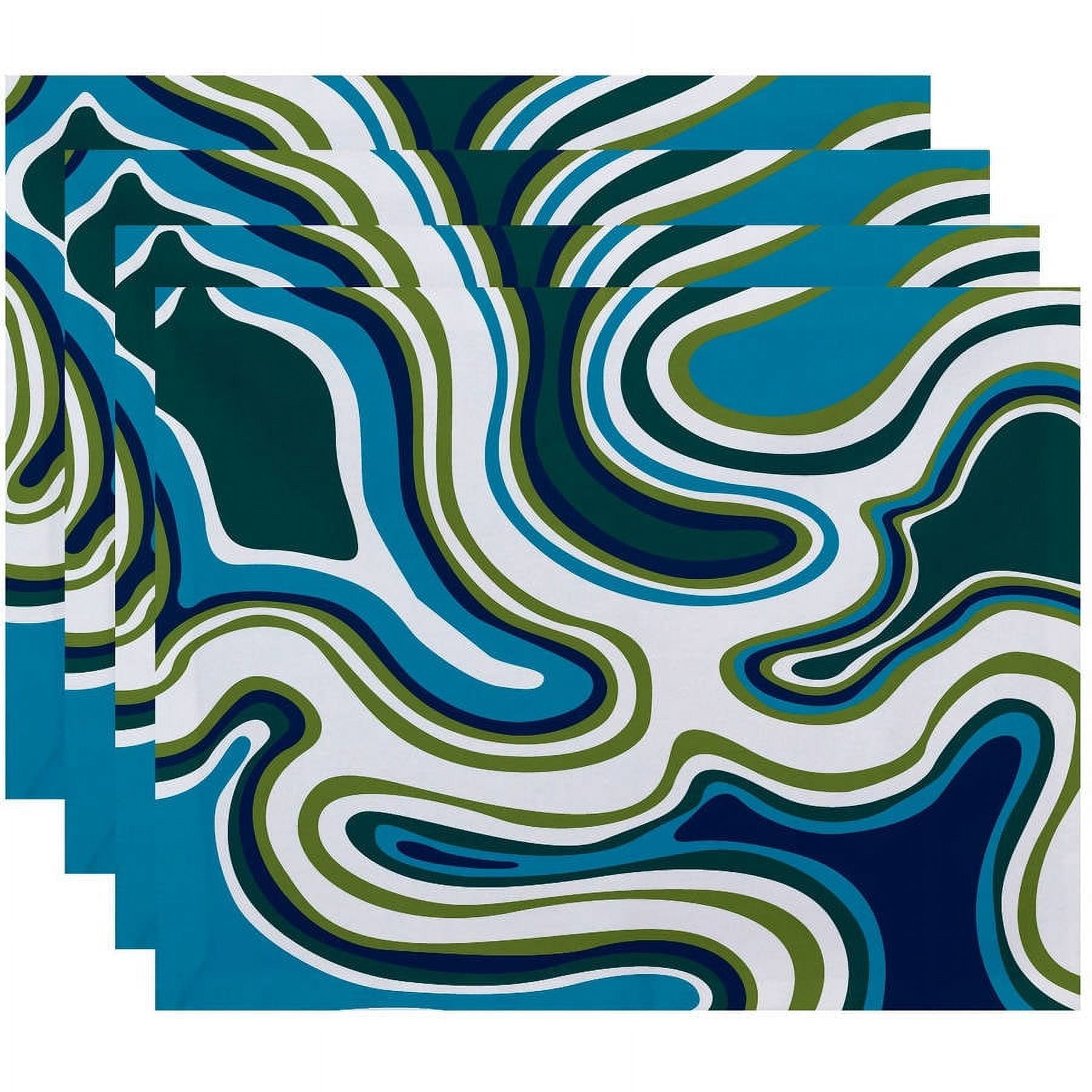 Simply Daisy 18" x 14" Agate Geometric Print Placemat