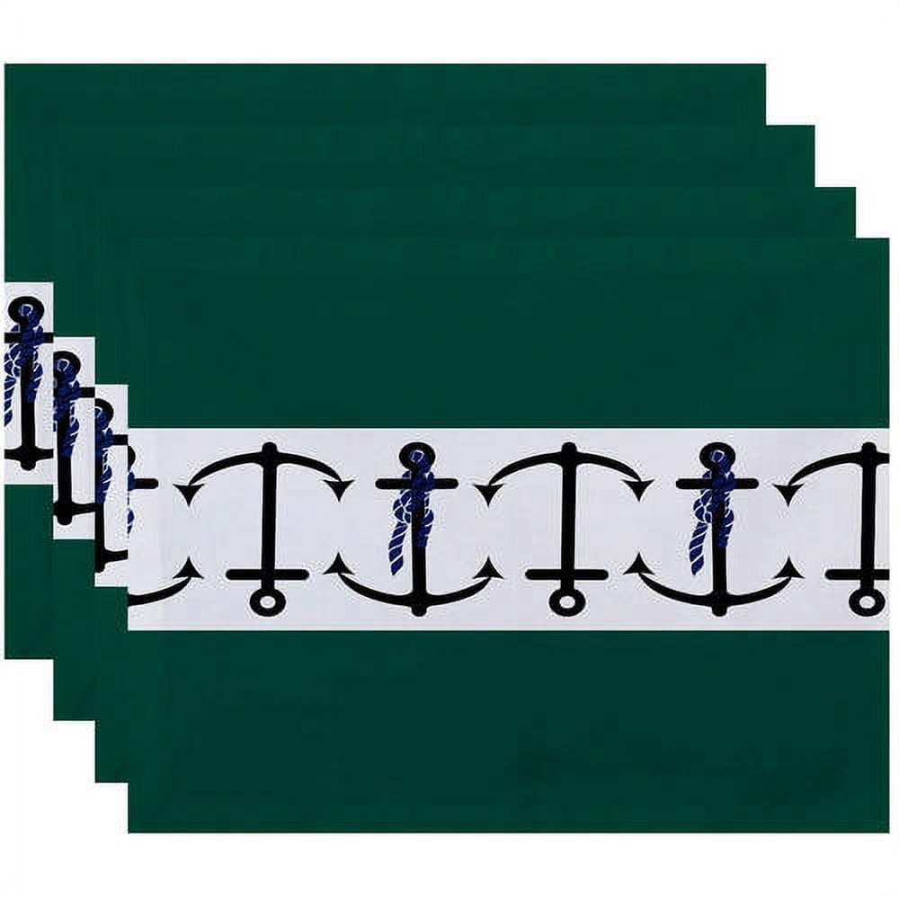 Simply Daisy 18" x 14" Anchor Stripe Stripe Print Placemat
