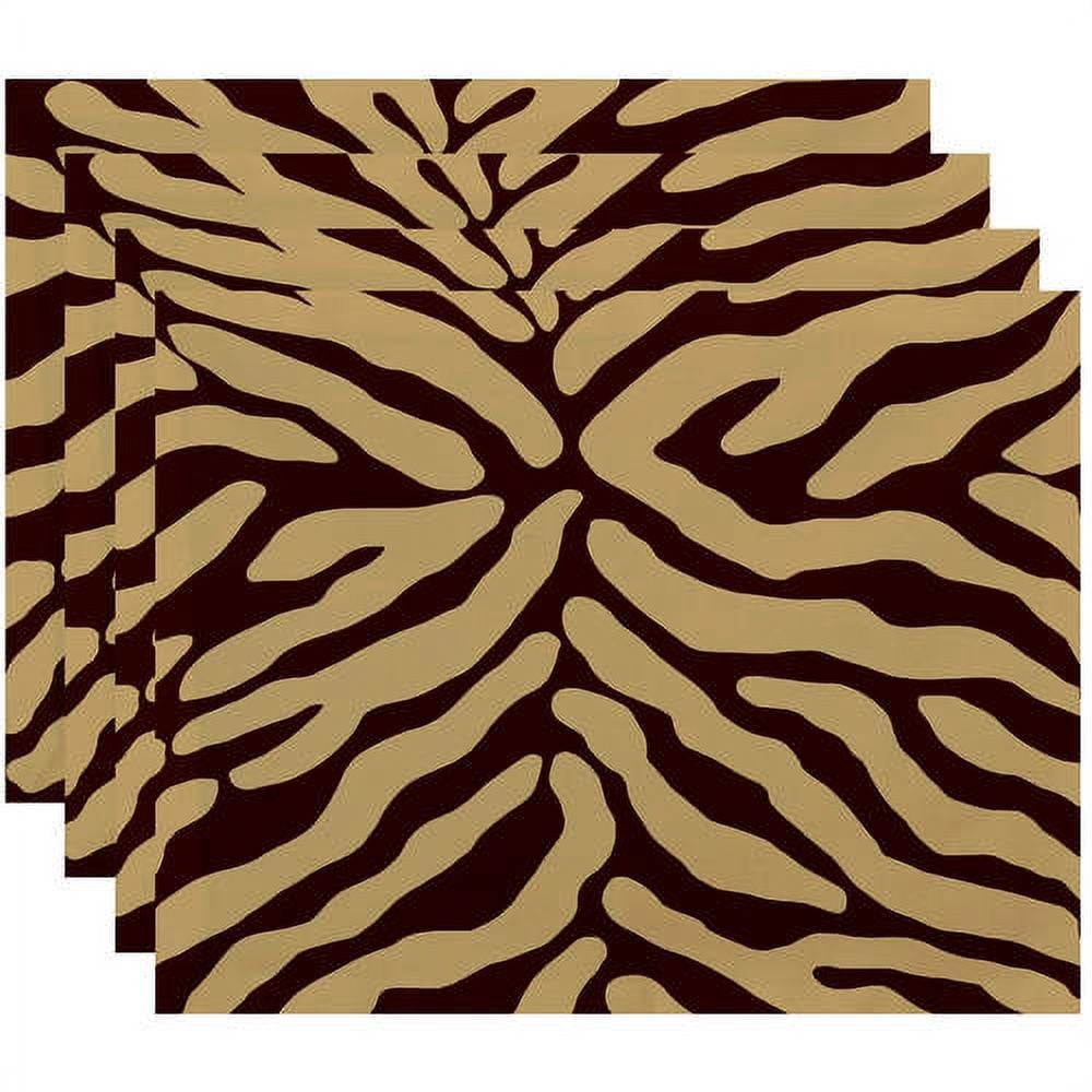 Simply Daisy 18" x 14" Animal Stripe Geometric Print Placemat
