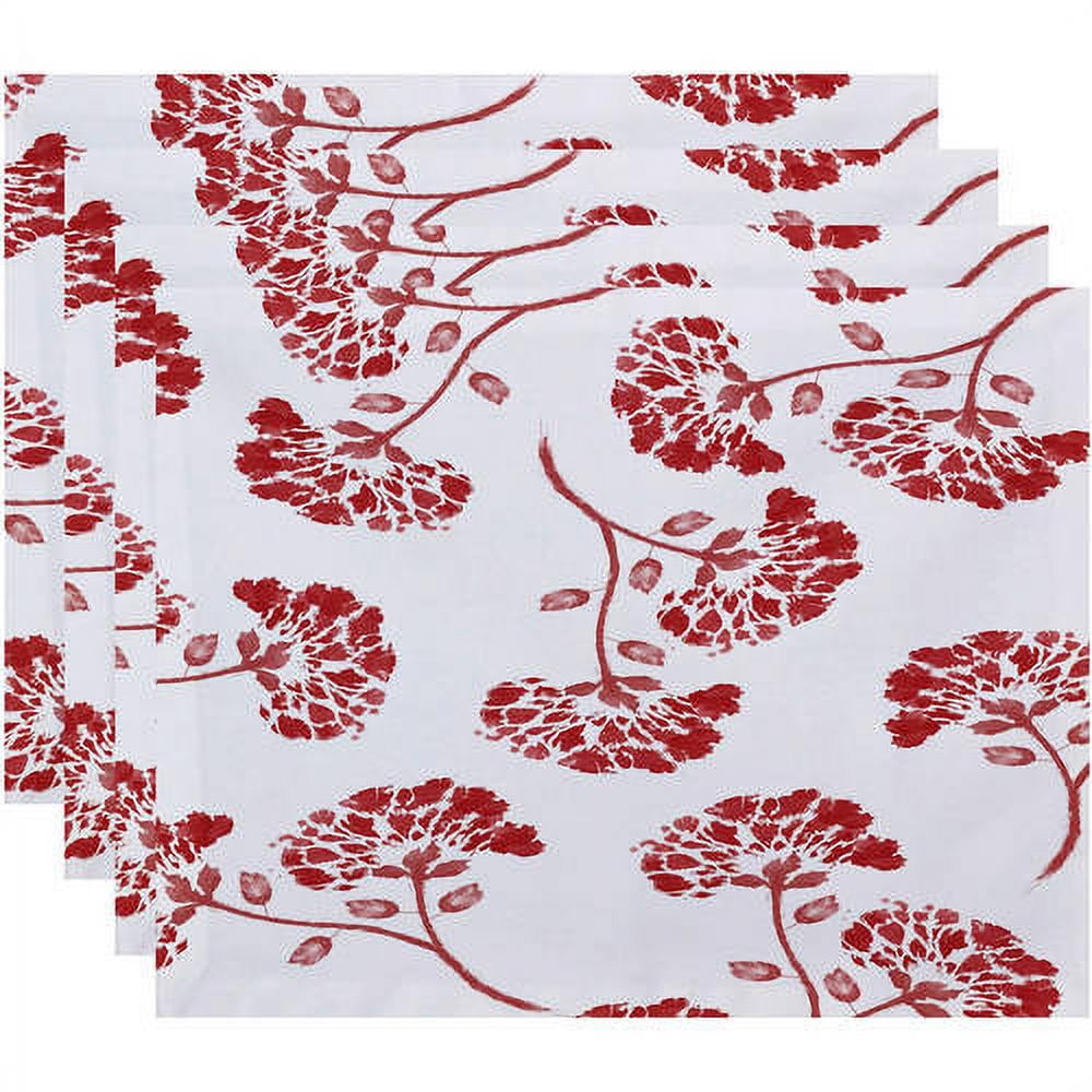 Simply Daisy 18" x 14" April Floral Print Placemat (Set of 4)