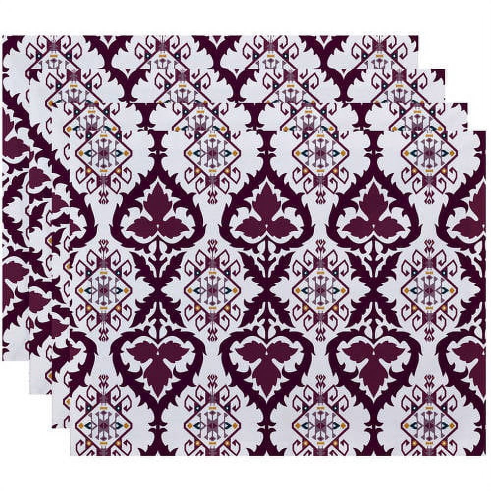 Simply Daisy 18" x 14" Bombay Geometric Print Placemats, Set of 4