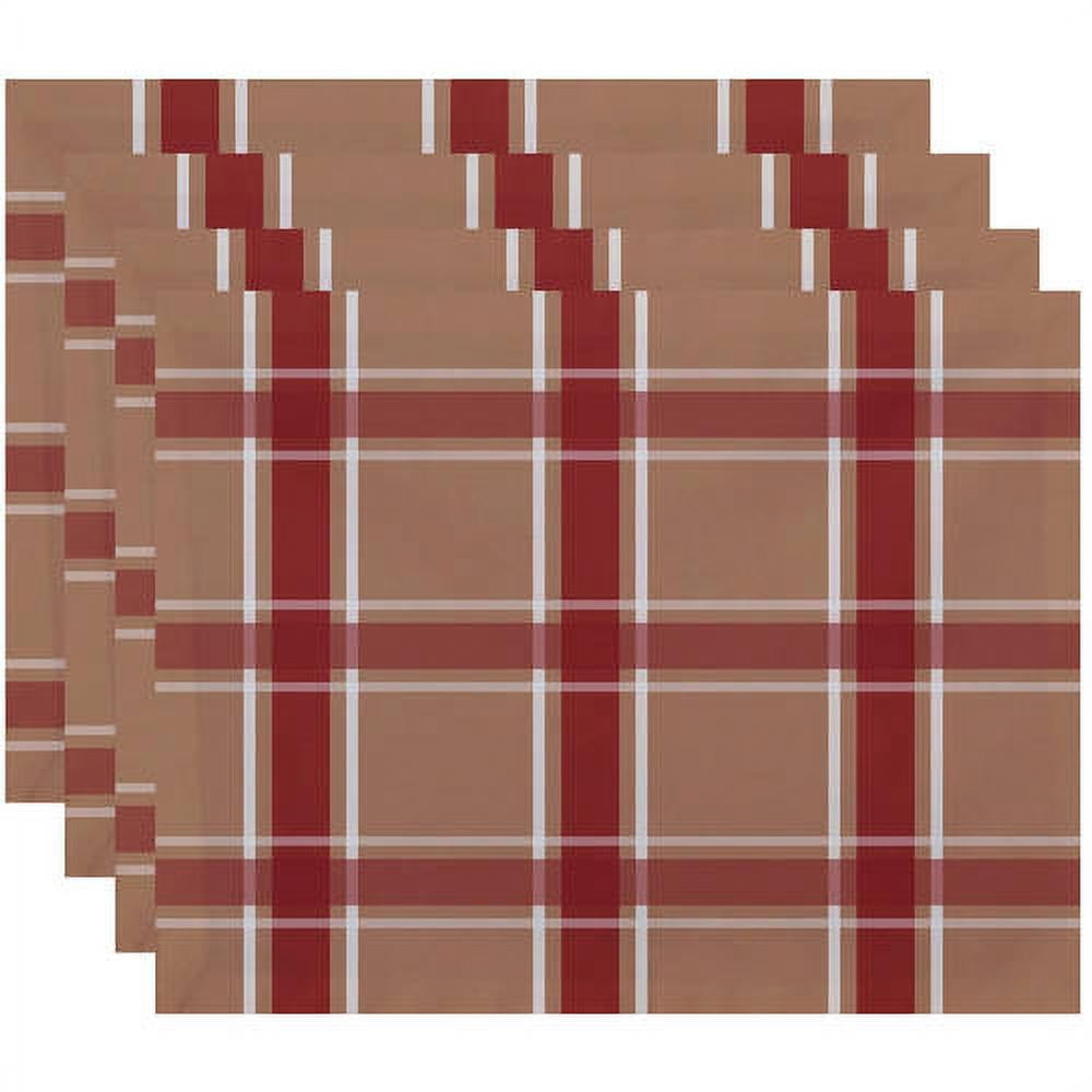 Simply Daisy 18" x 14" Criss Cross Applesauce Geometric Print Placemats, Set of 4