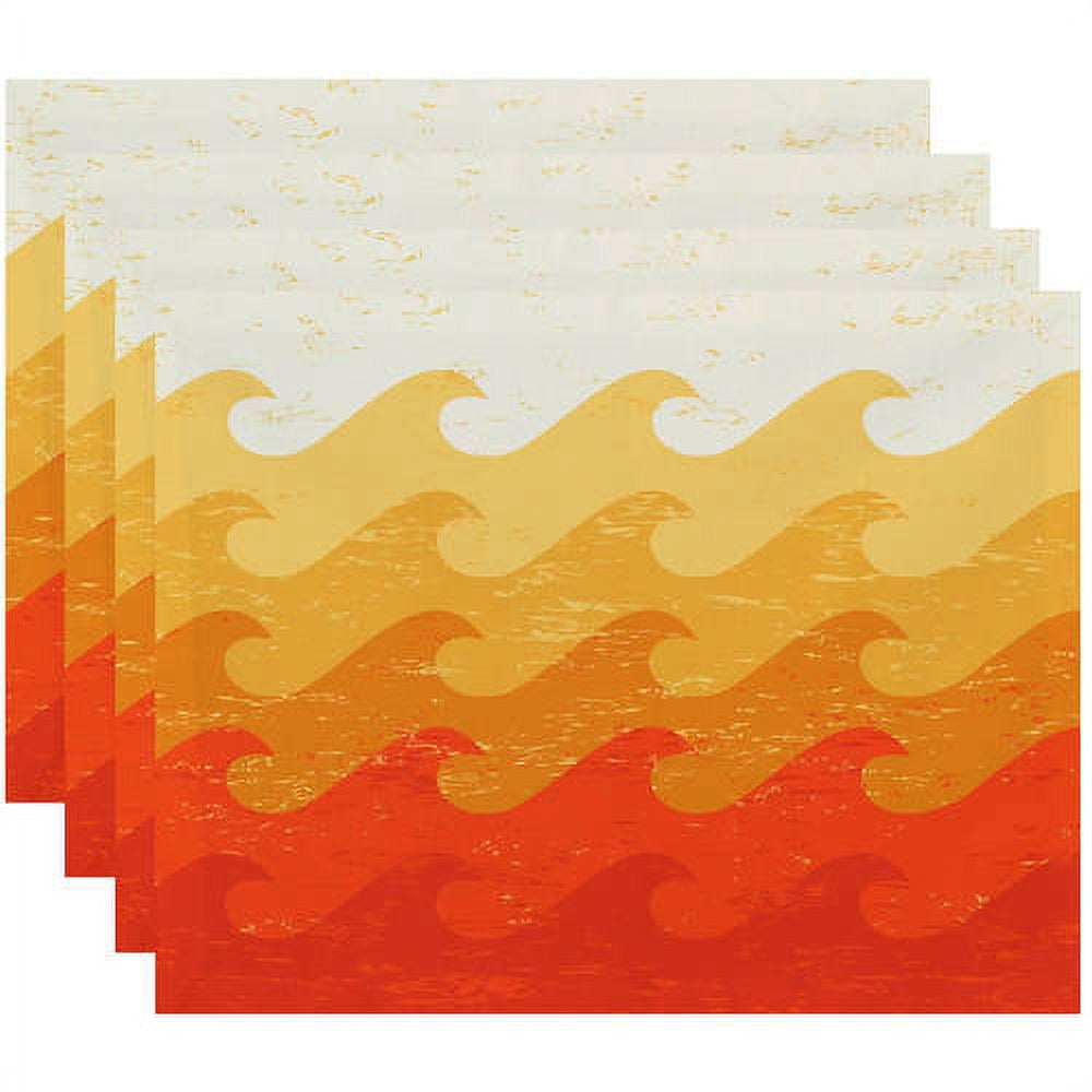 Simply Daisy 18" x 14" Deep Sea Geometric Print Placemat
