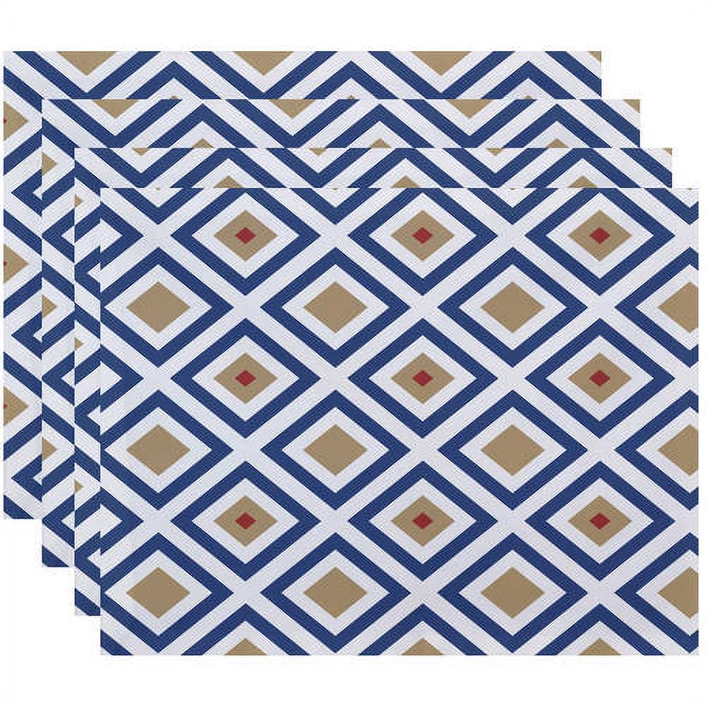 Simply Daisy 18" x 14" Diamond Mayhem Geometric Print Placemat