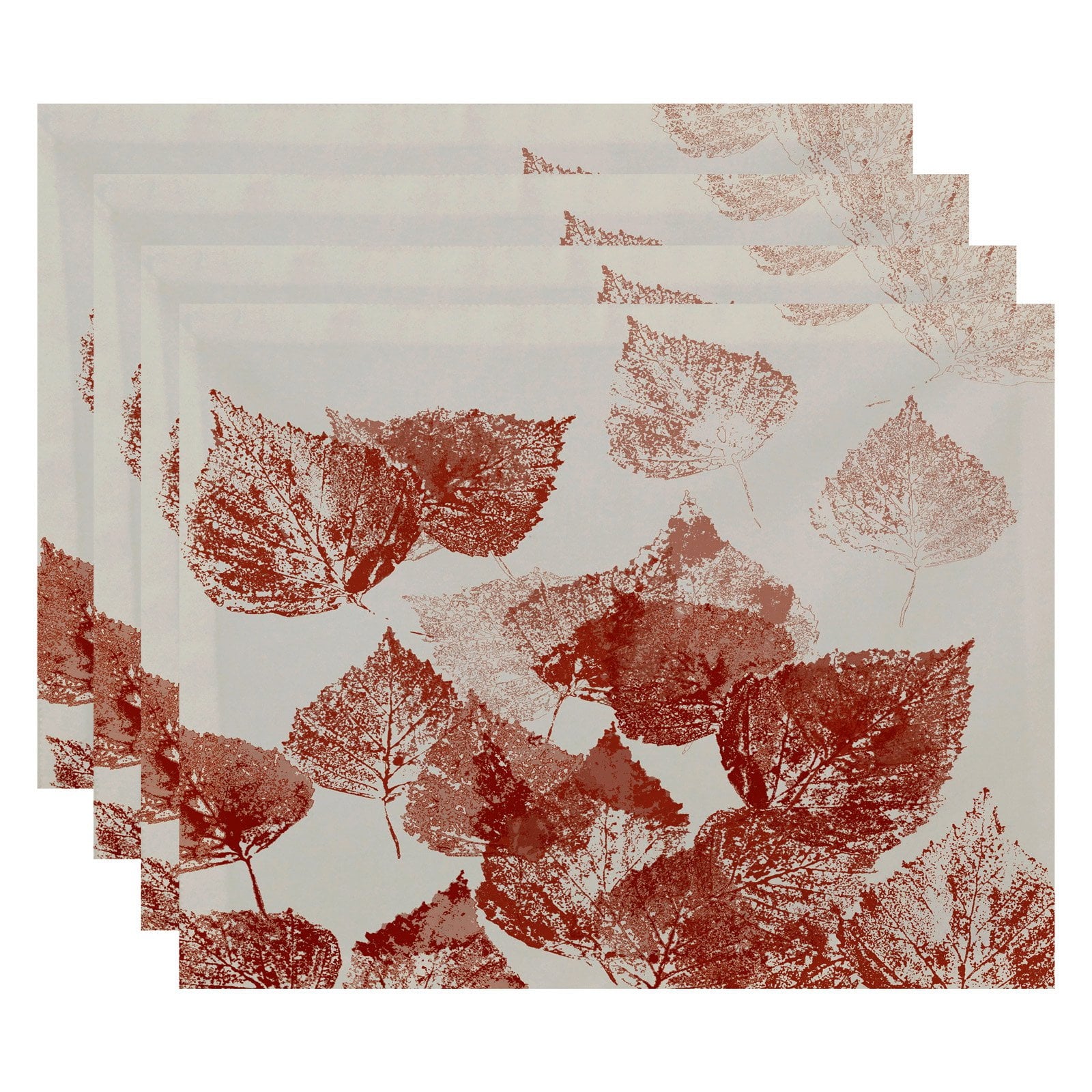 Simply Daisy 18" x 14" Fall Memories Floral Print Placemats, Set of 4s, Set of 4