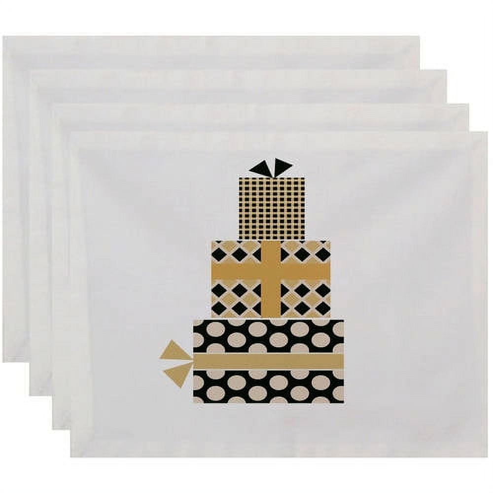 Simply Daisy 18" x 14" Gift Wrapped Geometric Print Placemat
