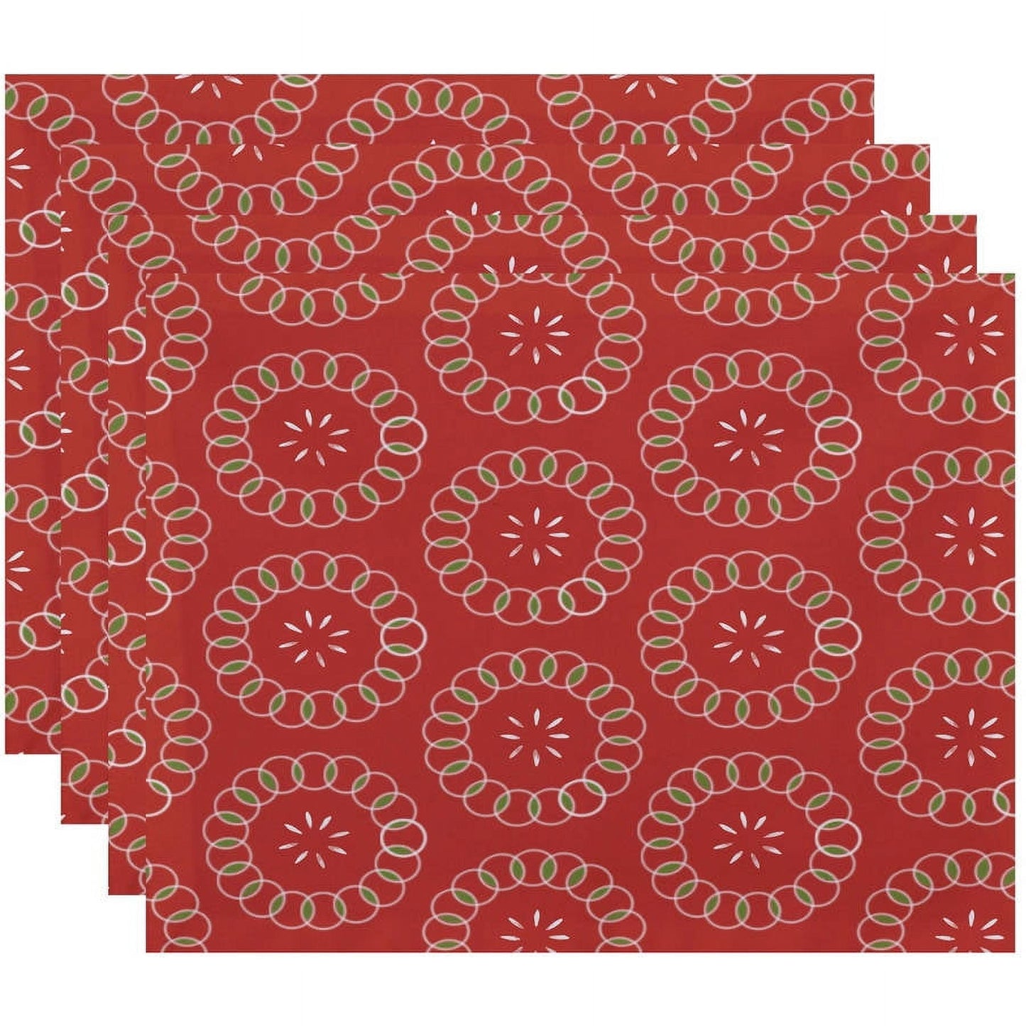 Simply Daisy 18" x 14" Happiness Isâ€¦ Floral Print Placemat