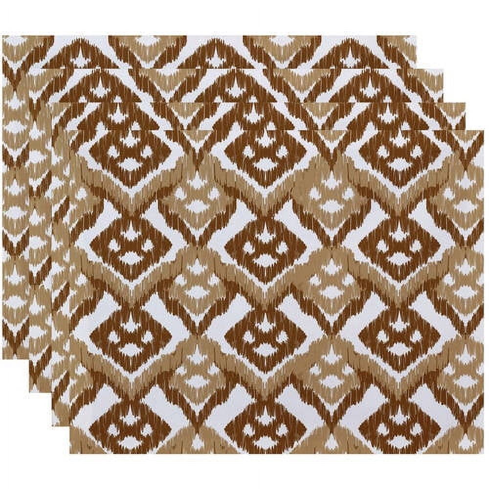 Simply Daisy 18" x 14" Hipster Geometric Print Placemats, Set of 4