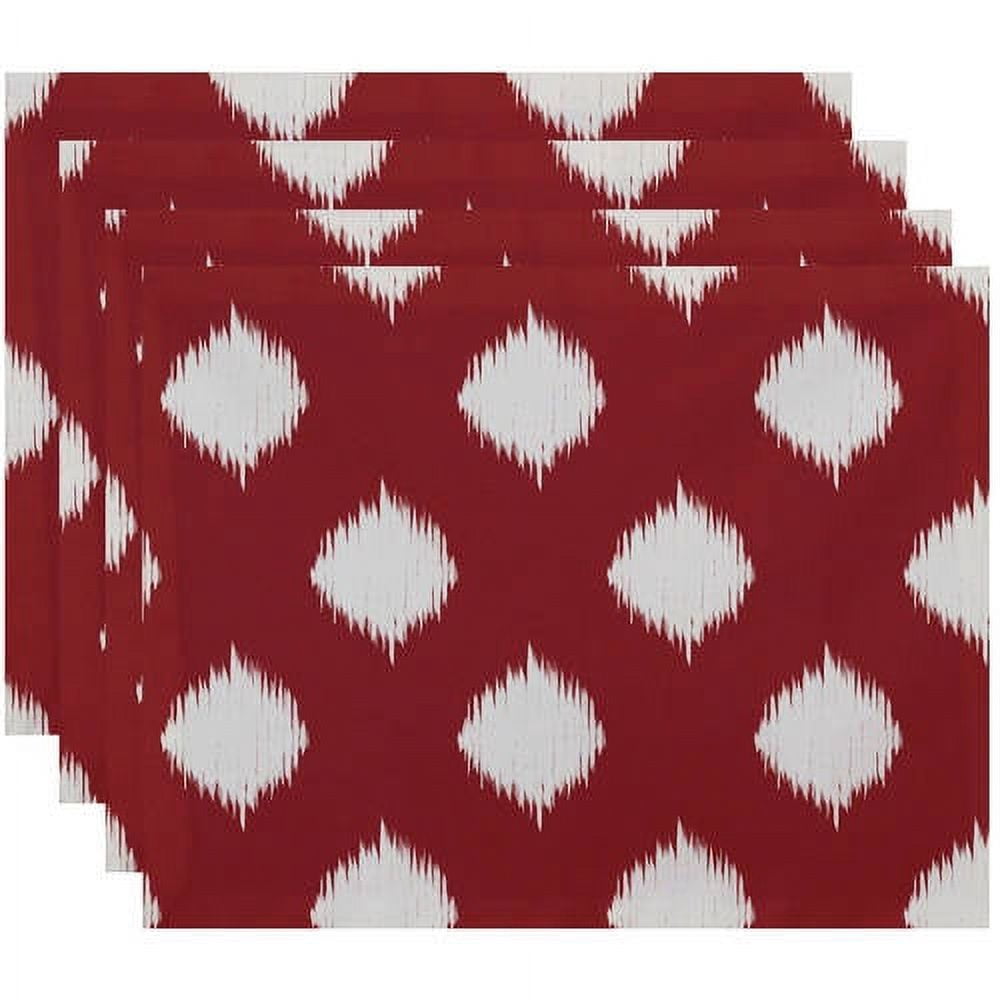 Simply Daisy 18" x 14" Ikat Dot Geometric Print Placemat