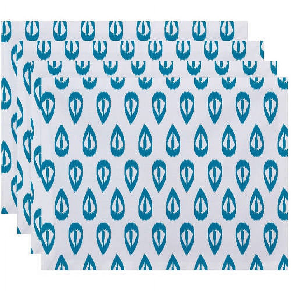 Simply Daisy 18" x 14" Ikat Tears Geometric Print Placemat