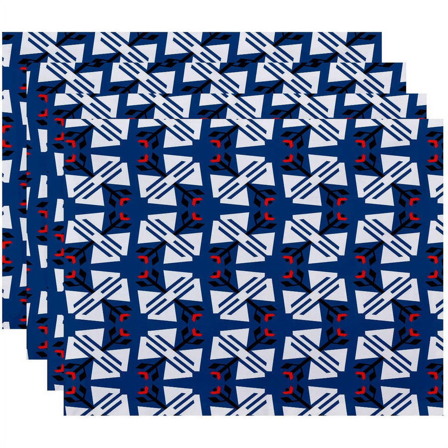 Simply Daisy 18" x 14" Jodhpur Ditsy Geometric Print Placemat