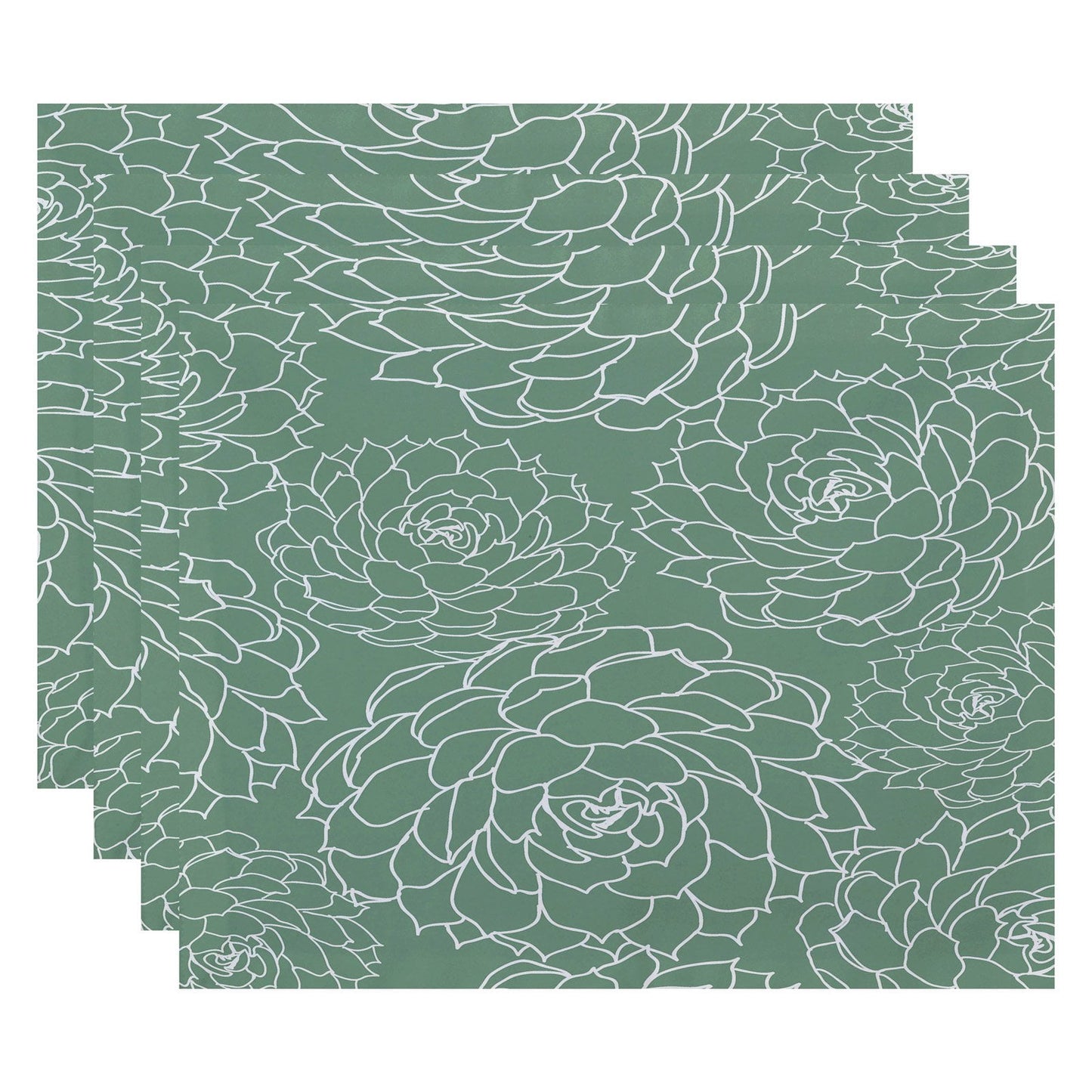 Simply Daisy 18" x 14" Olena Floral Print Placemat (Set of 4)