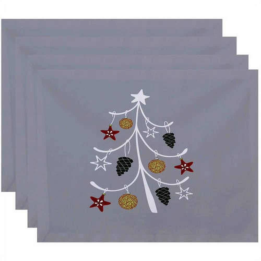 Simply Daisy 18" x 14" Pinecone Tree Geometric Print Placemat