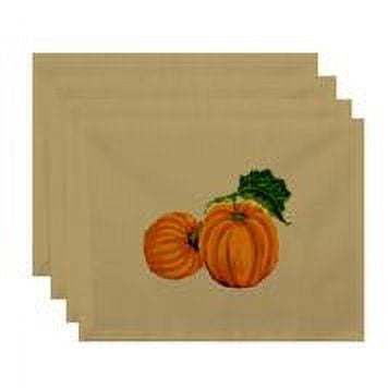 Simply Daisy 18" x 14" Pumpkin Patch Holiday Print Placemat