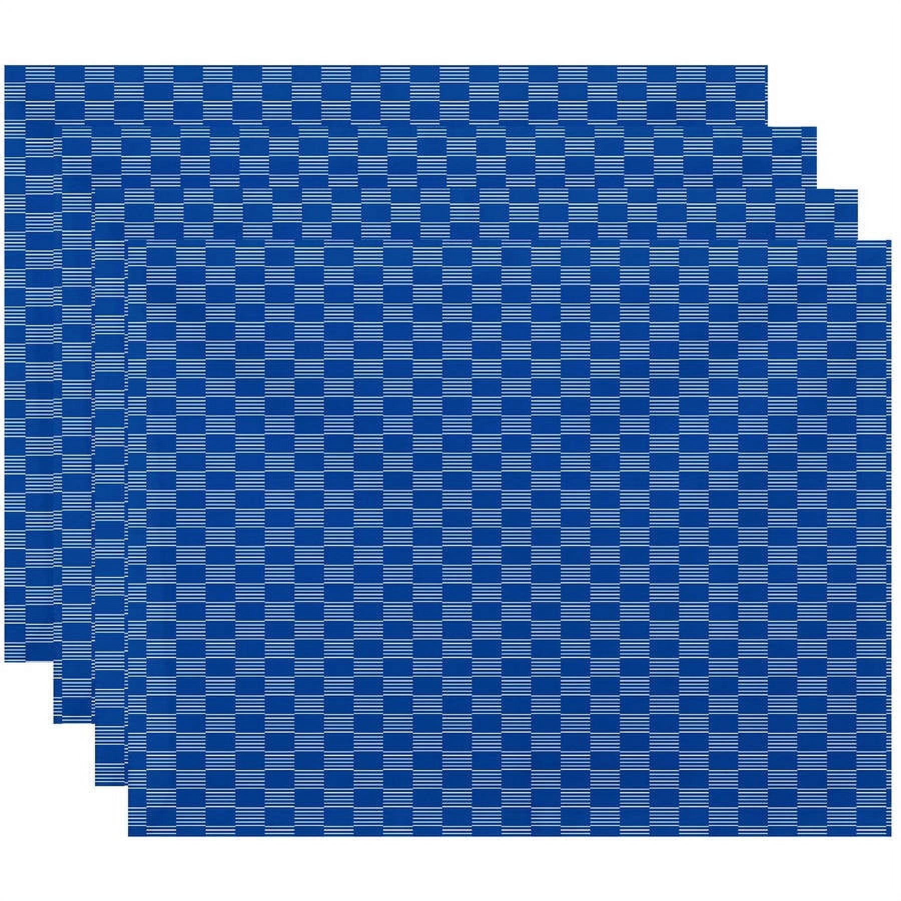 Simply Daisy 18" x 14" Read Between the Lines Geometric Print Placemats, Set of 4
