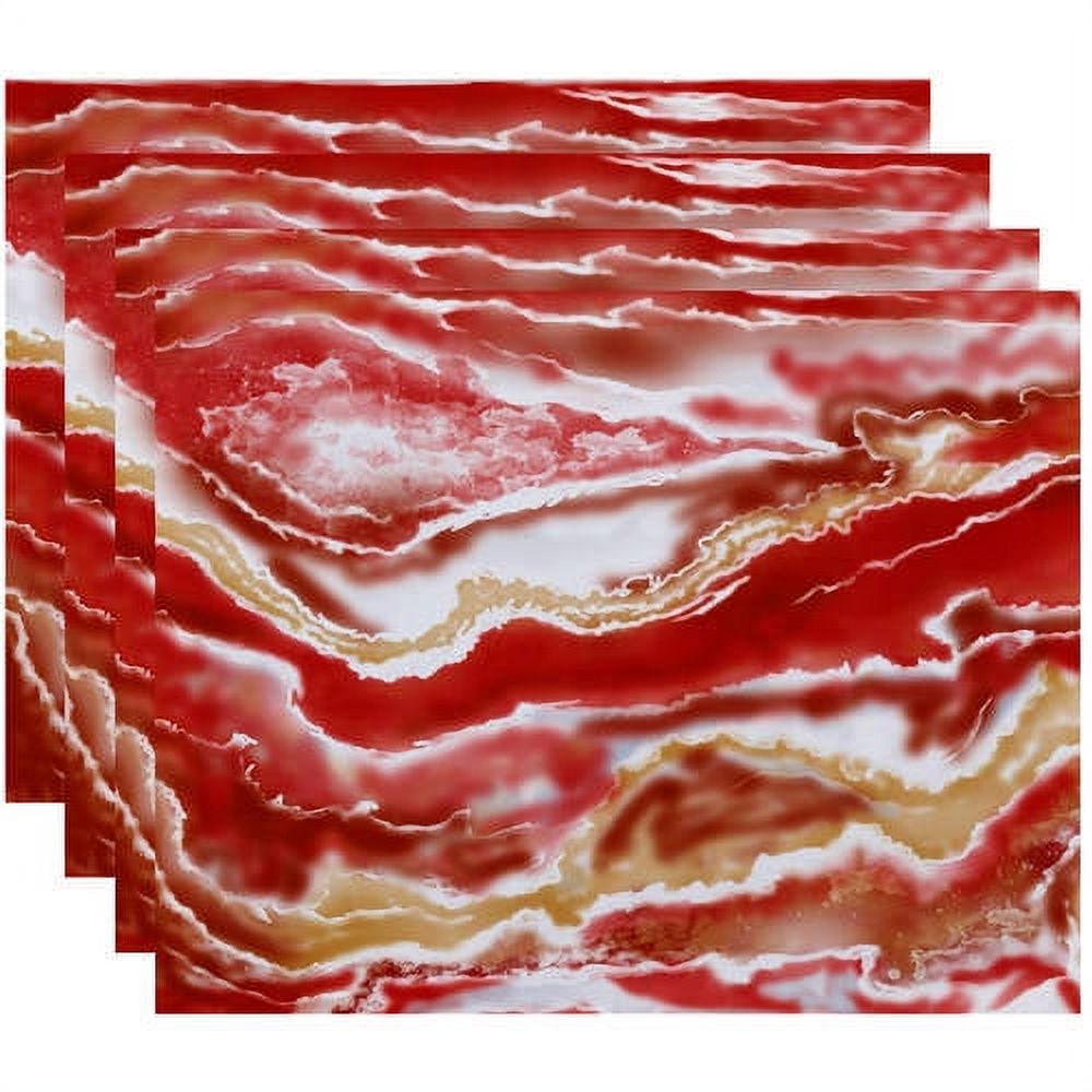 Simply Daisy 18" x 14" Remolina Geometric Print Placemats, Set of 4