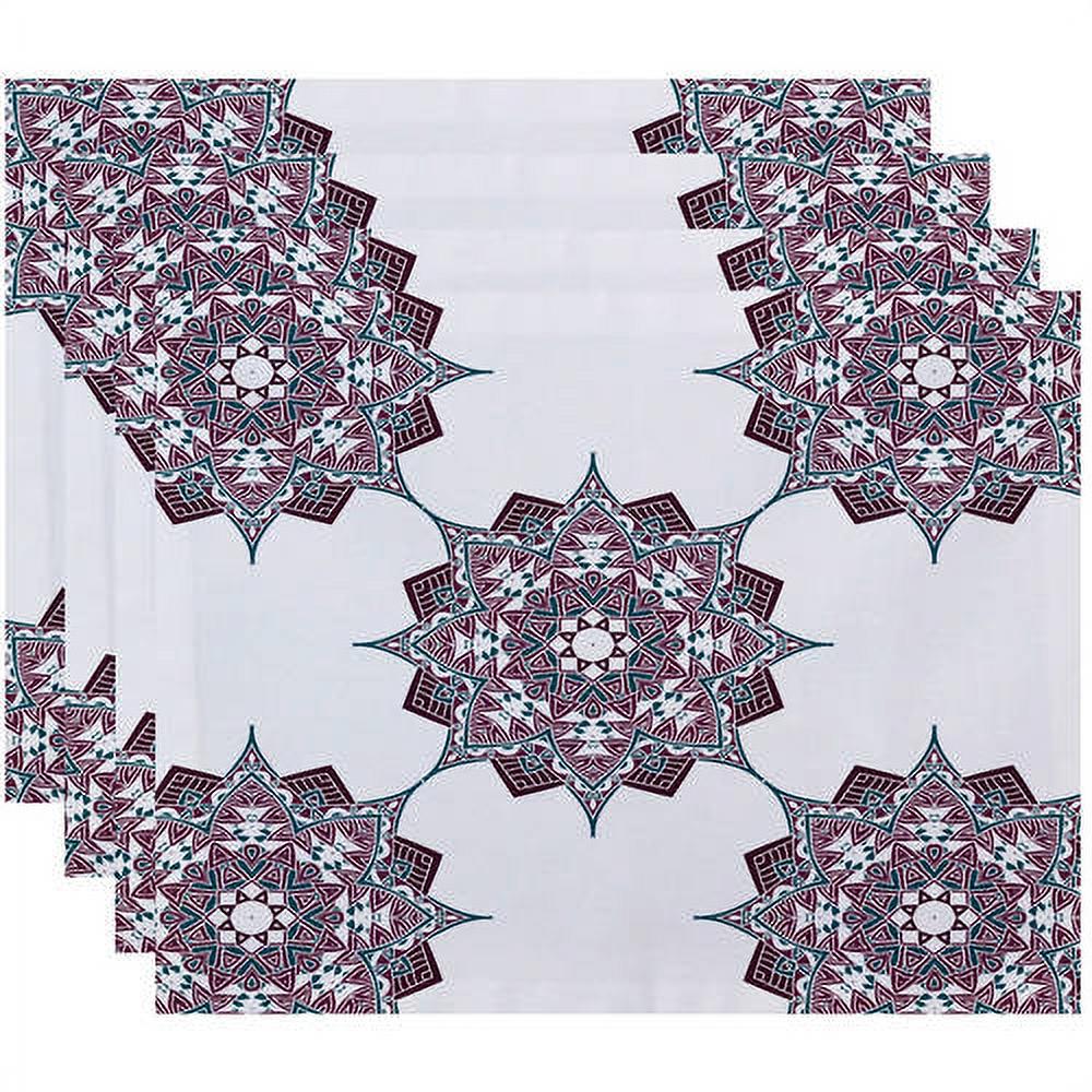 Simply Daisy 18" x 14" Rhapsody Geometric Print Placemat